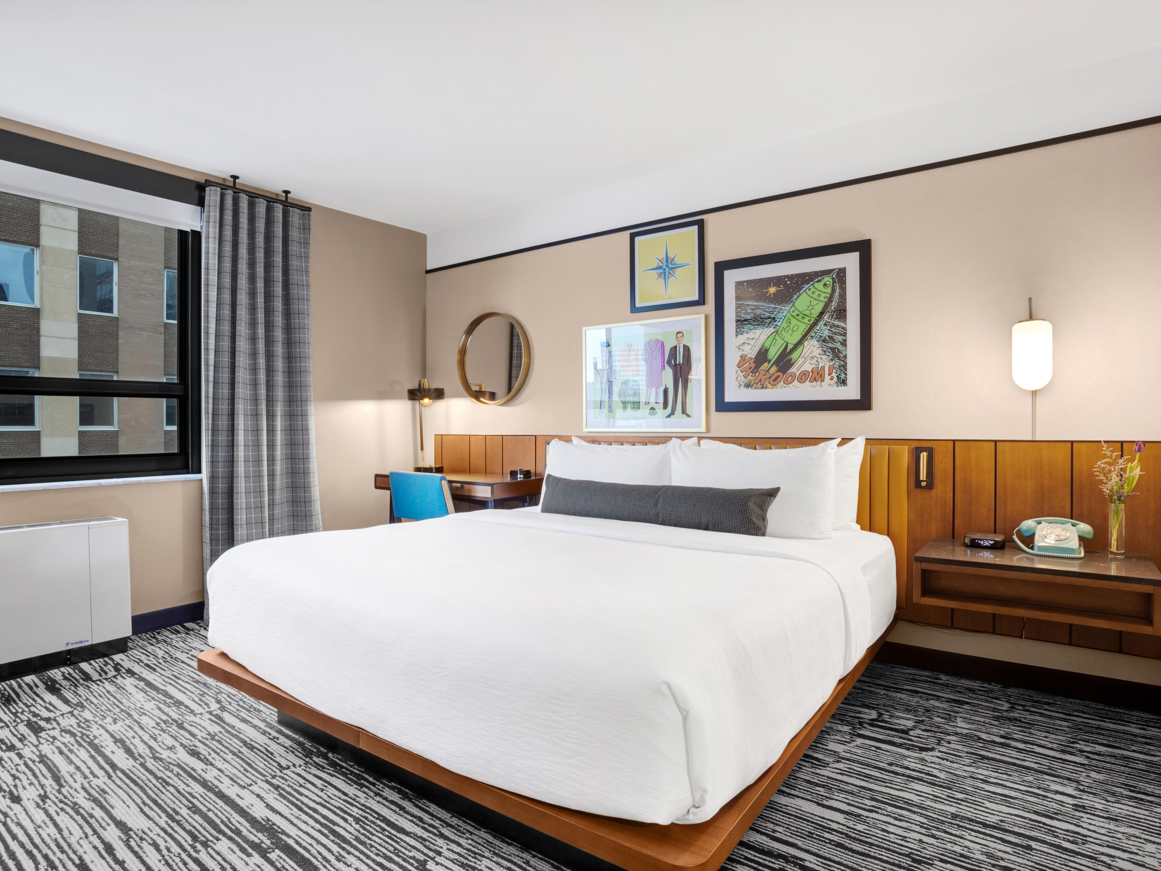 King comfort wrapped in timeless mid-century style.