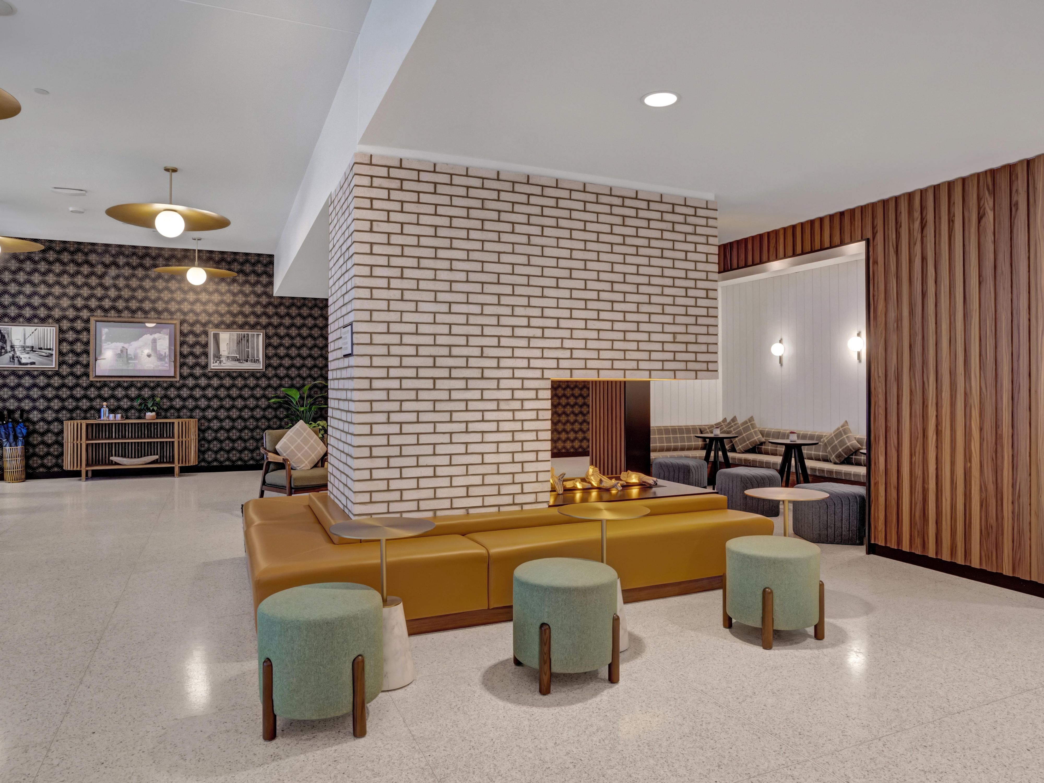 Cozy gathering spaces after a Prince mural photoshoot