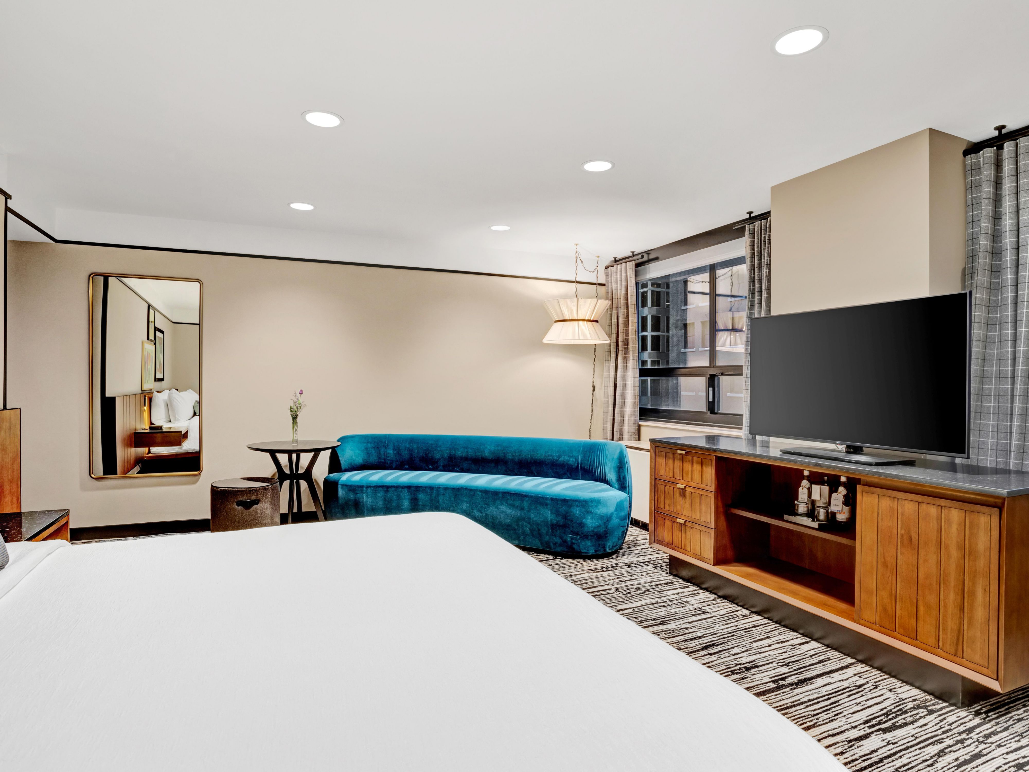 Your downtown retreat with space to lounge and unwind.