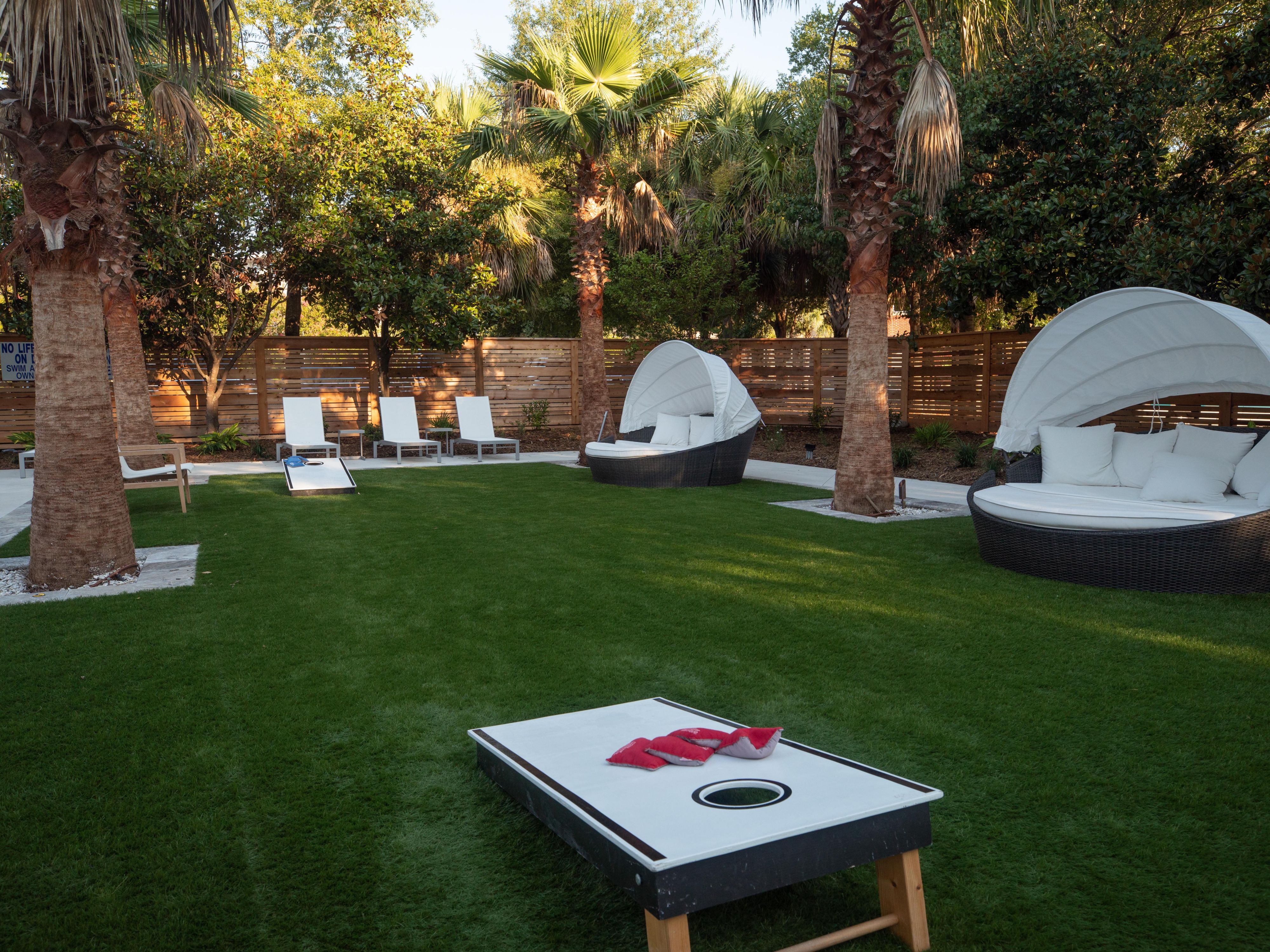 Have a relaxing afternoon in our outdoor patio.