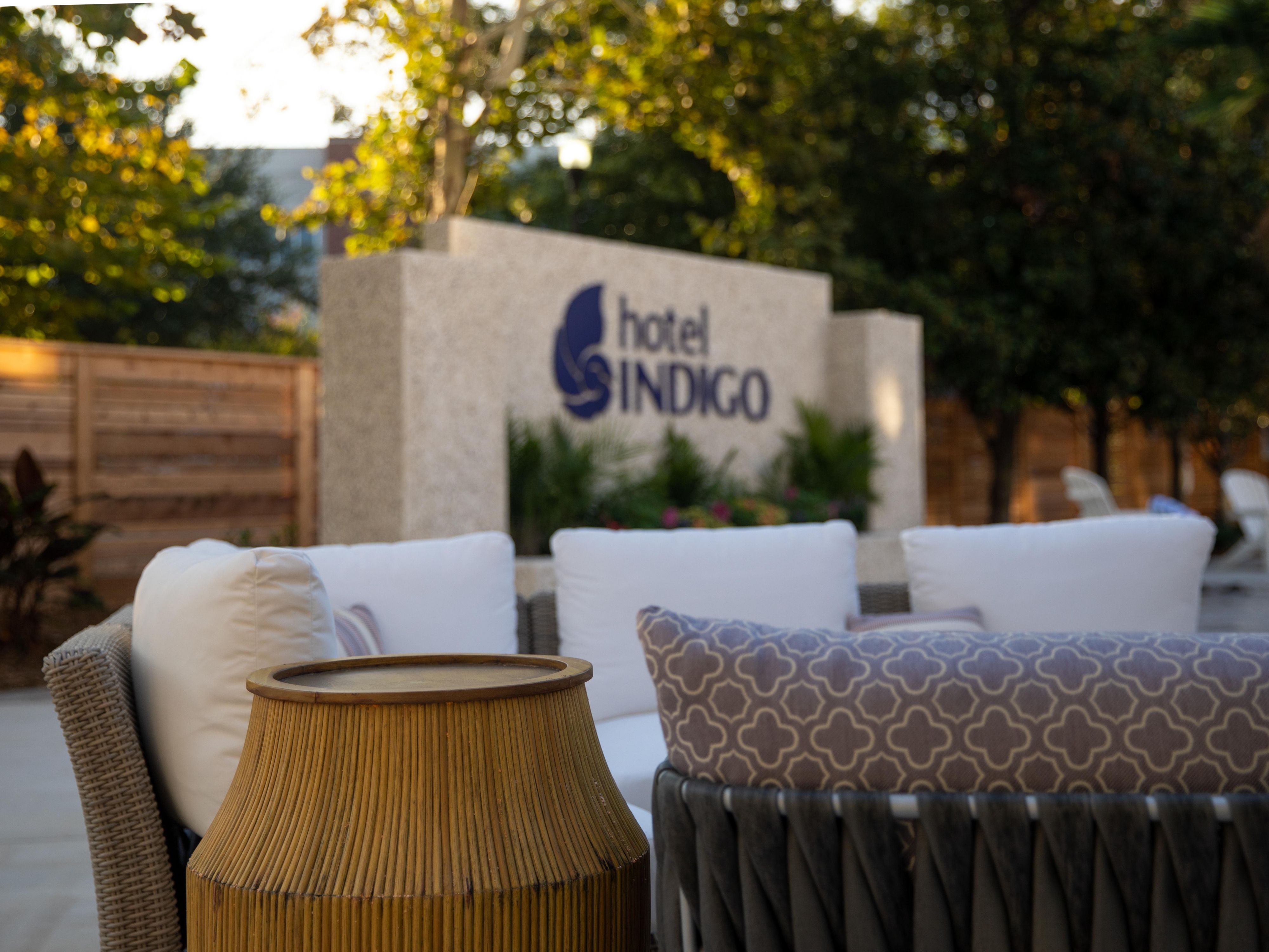 Unwind at Hotel Indigo Mount Pleasant's charming courtyard.