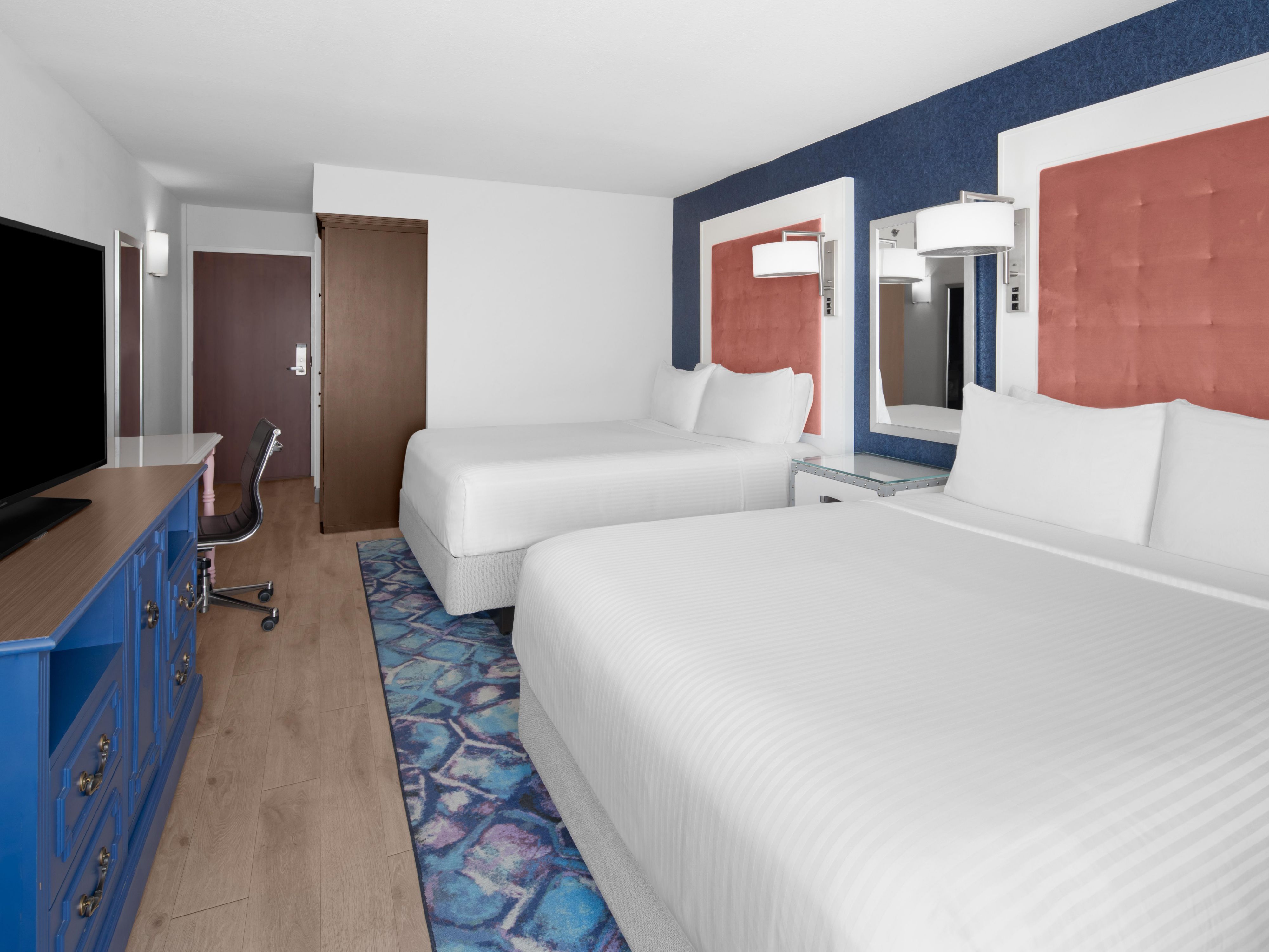 Settle into two queen beds with local charm in Mt. Pleasant SC.