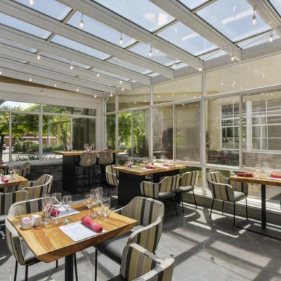 Dine at Cupa, our in-house restaurant  