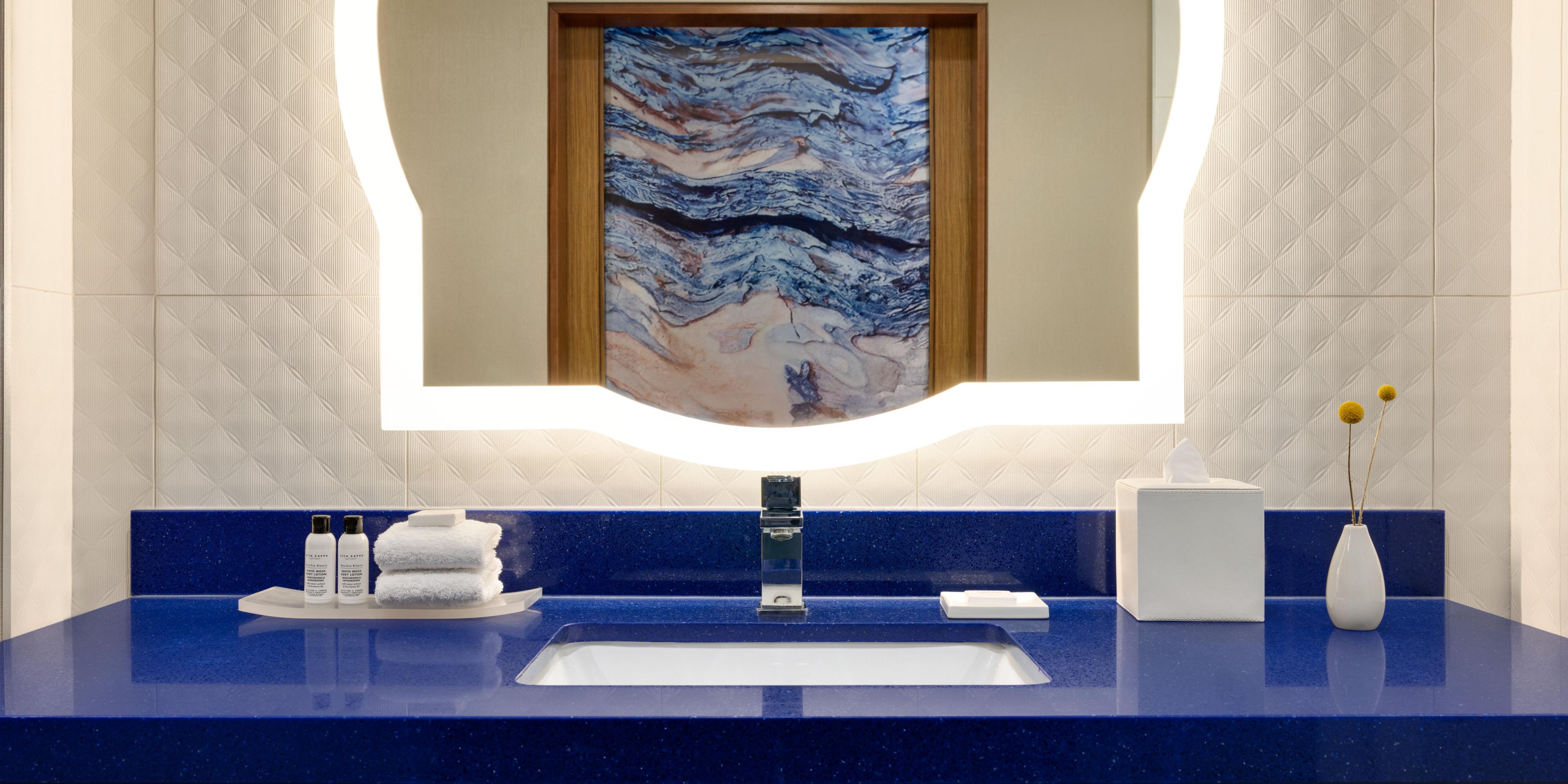 Spacious bathrooms to recharge after a long day.