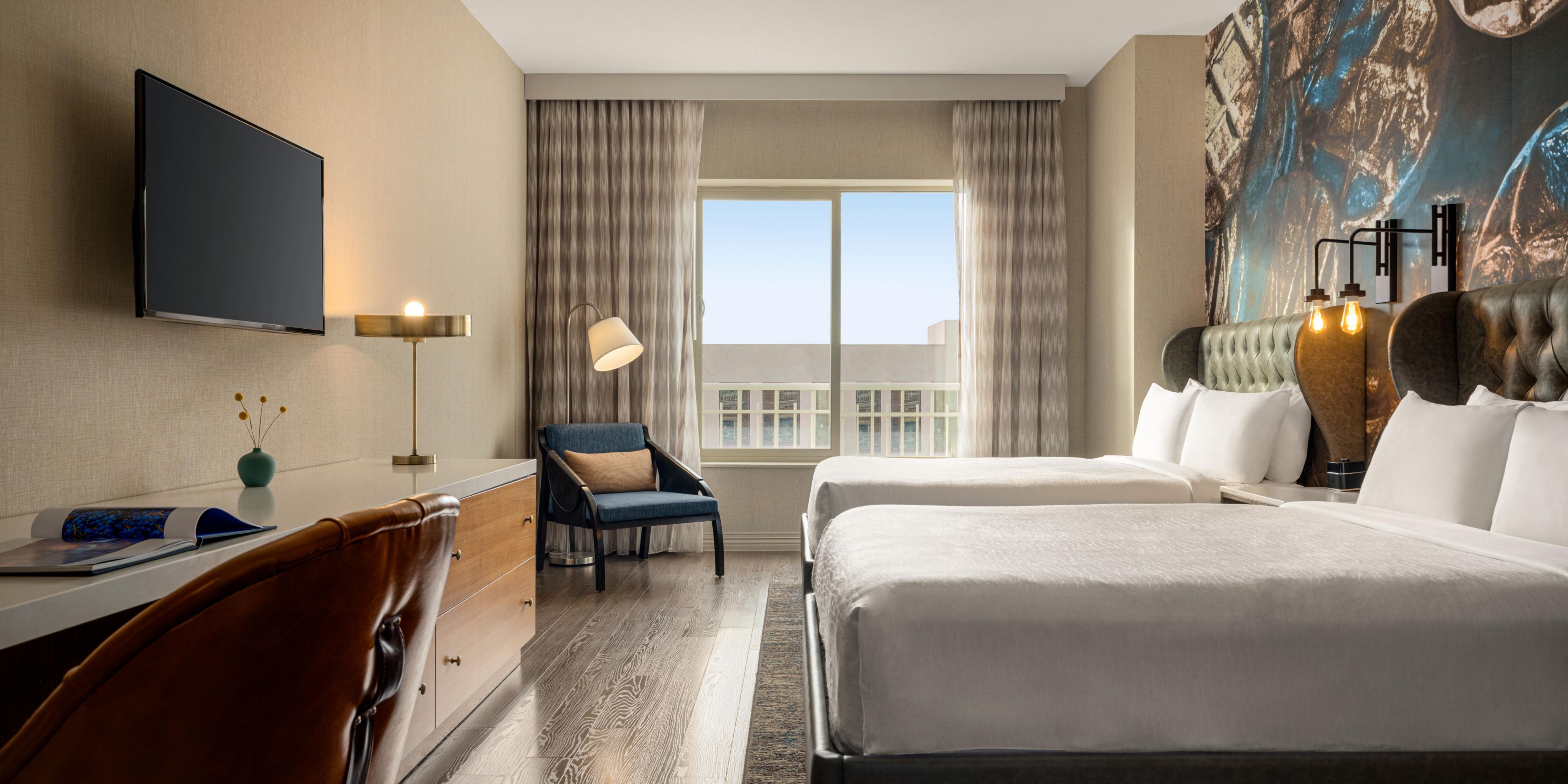 Unwind in your room while you watch your favorite TV show.