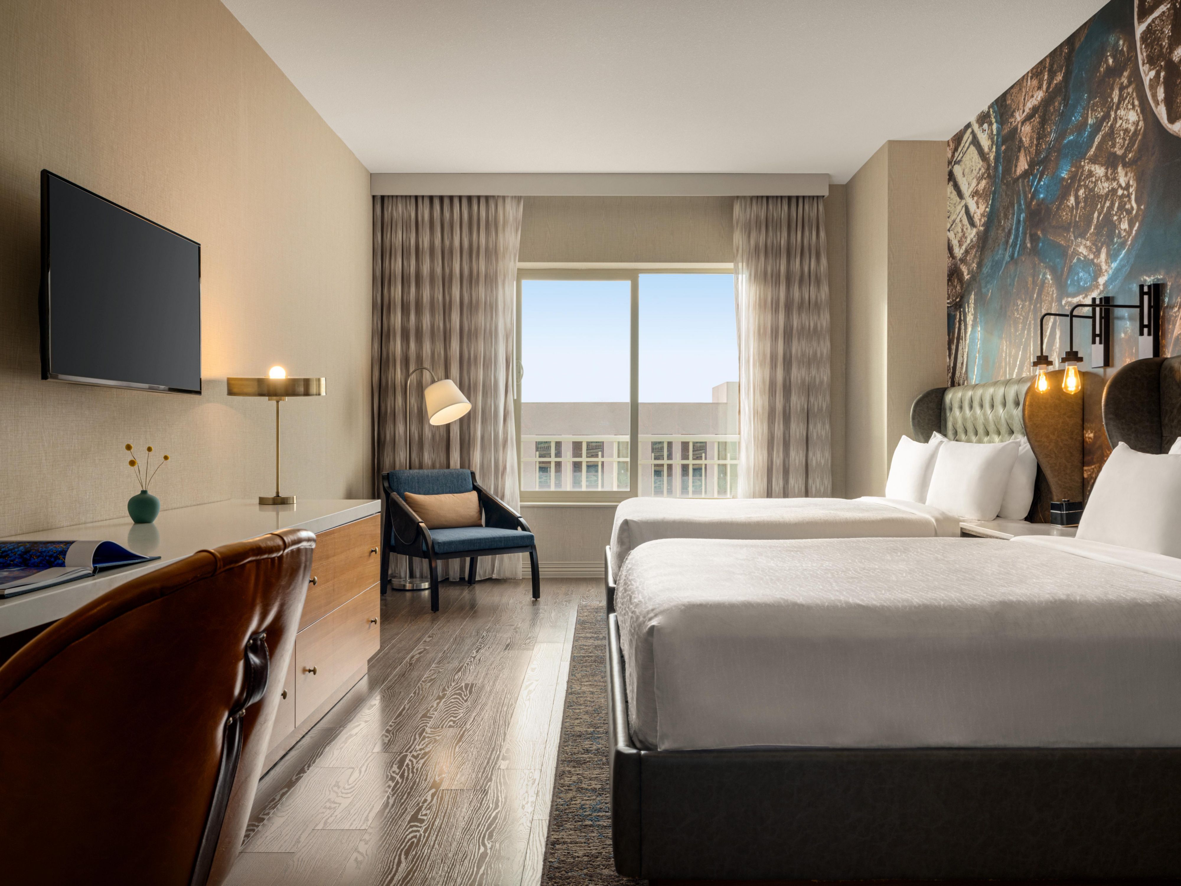Unwind in your room while you watch your favorite TV show.