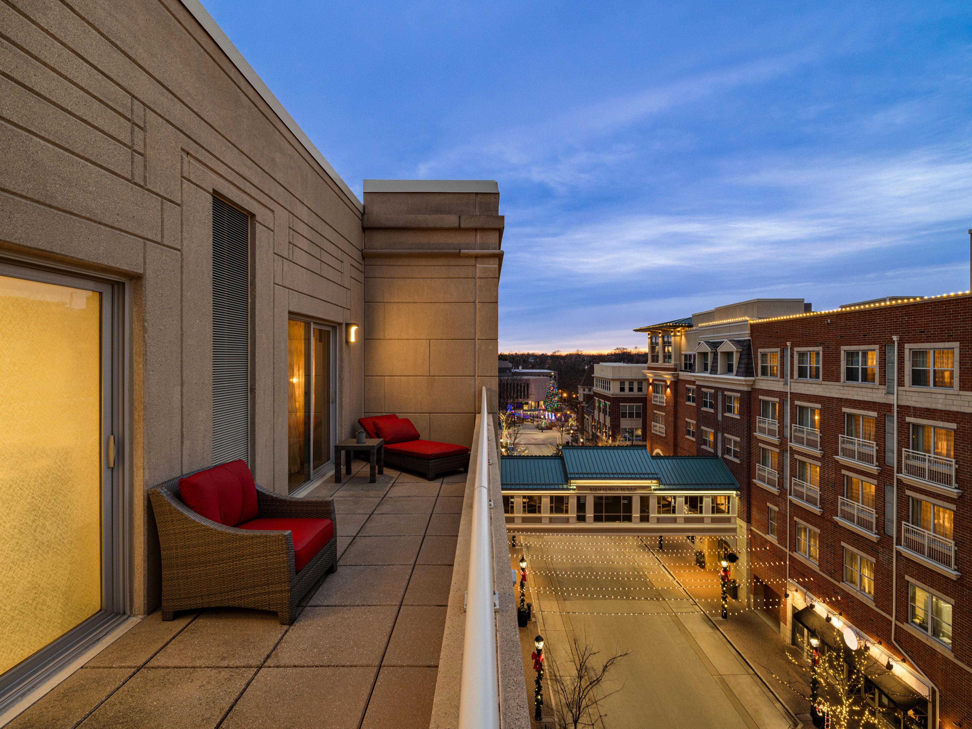 Enjoy amazing views from our guest rooms balconies. 