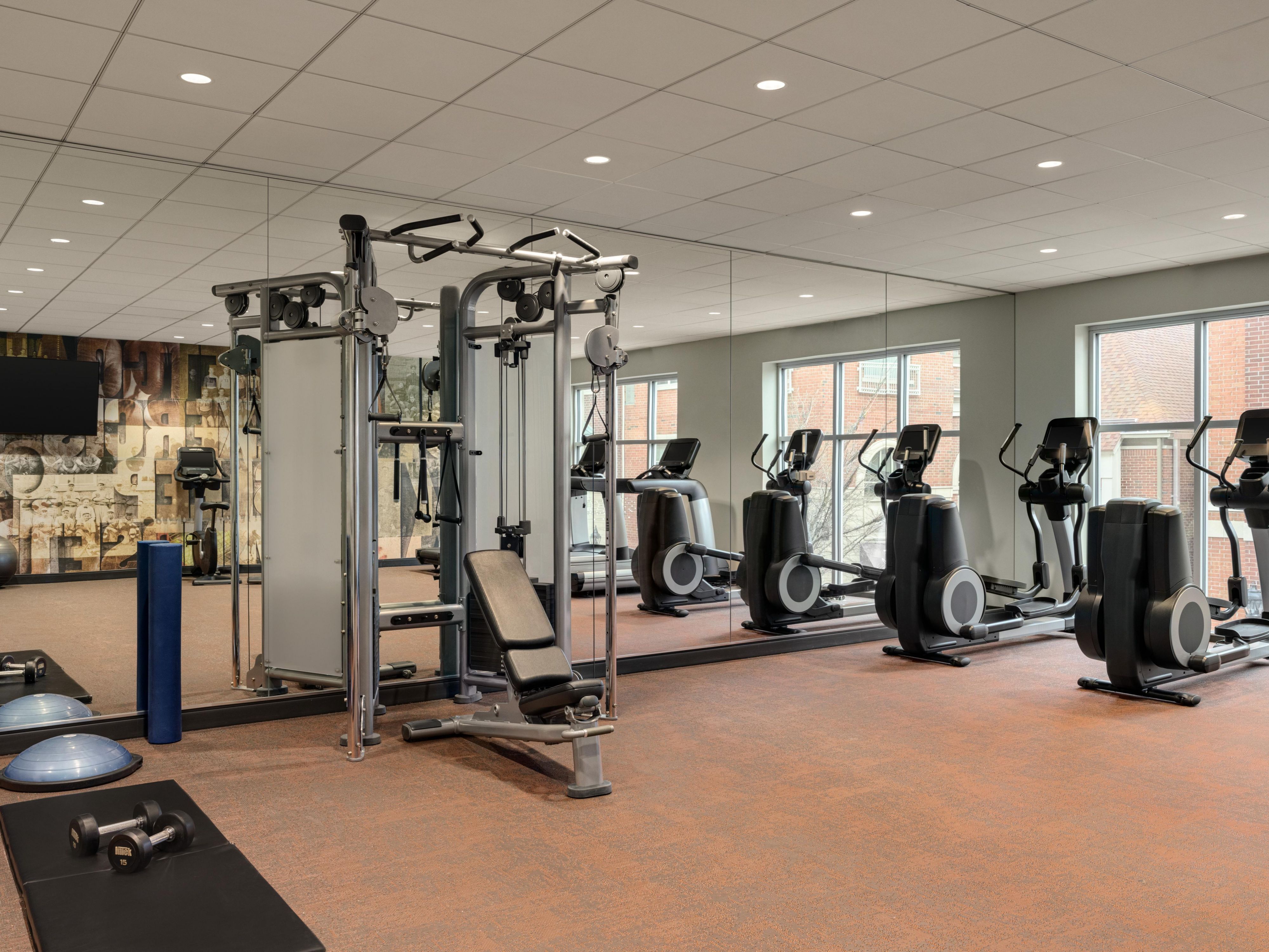 Work up a sweat in the Fitness Center.