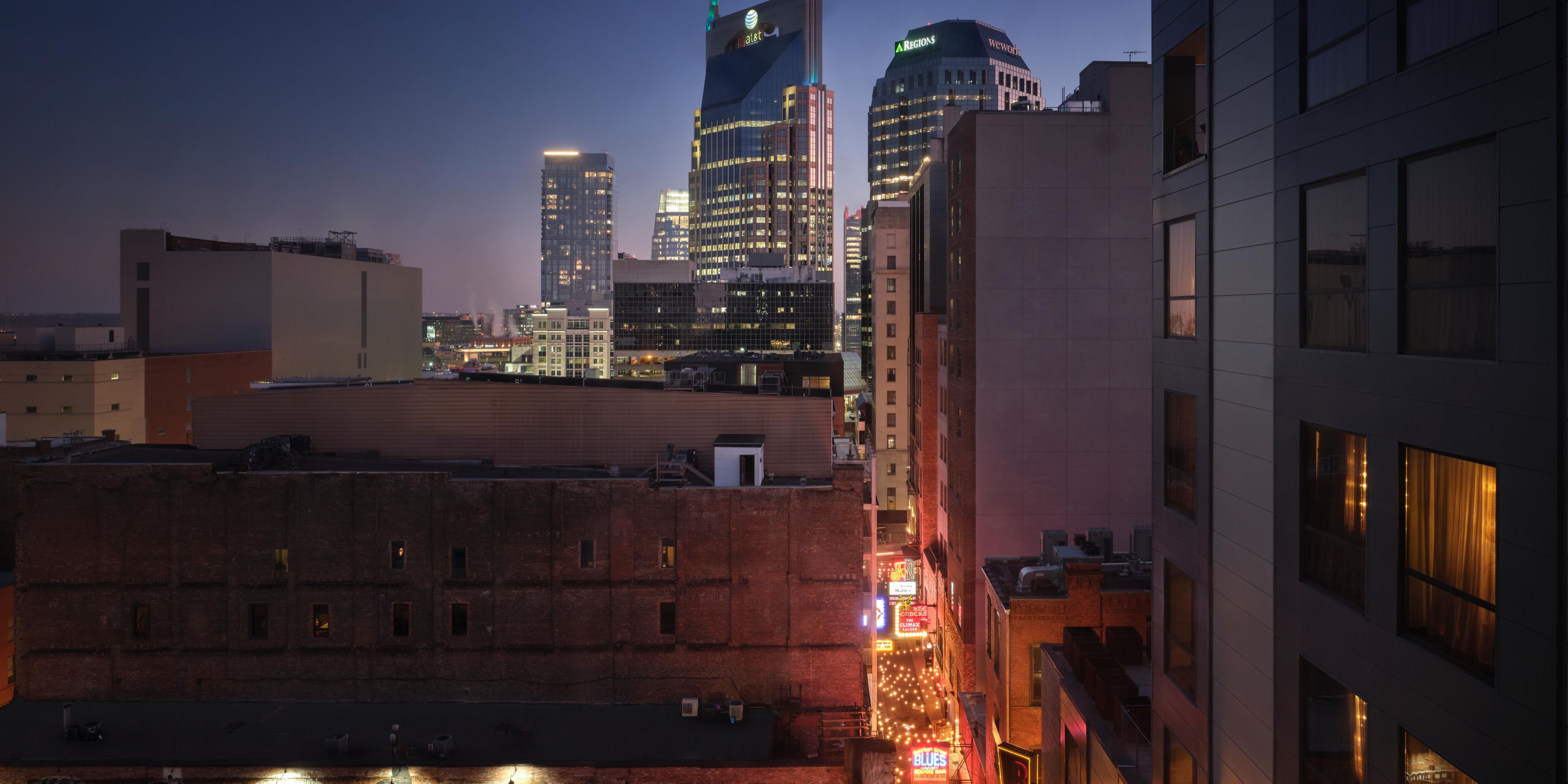 City View of Adjacent Printer's Alley Bars & Entertainment