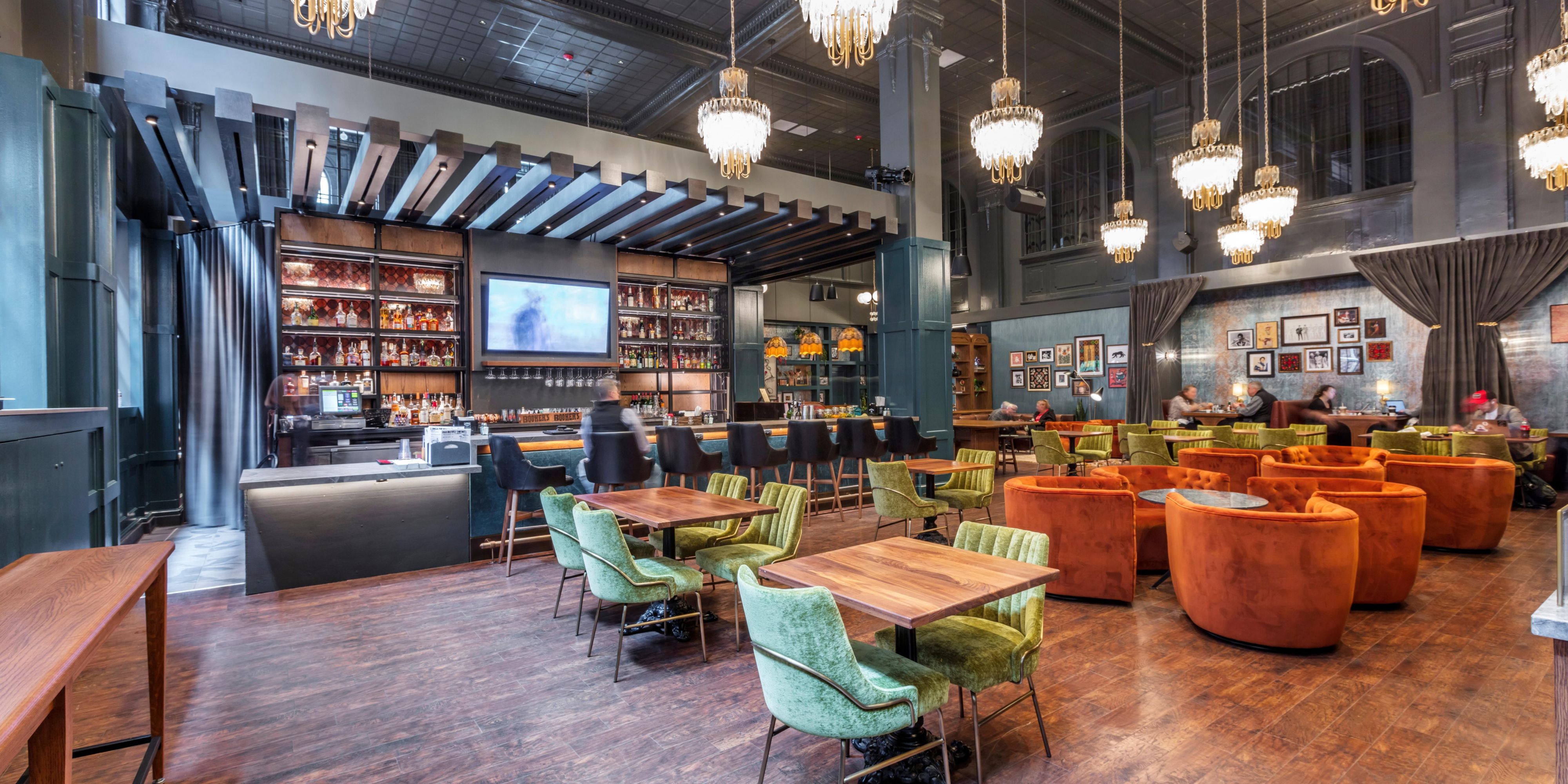 Visit our renovated restaurant, the District Bar and Kitchen.