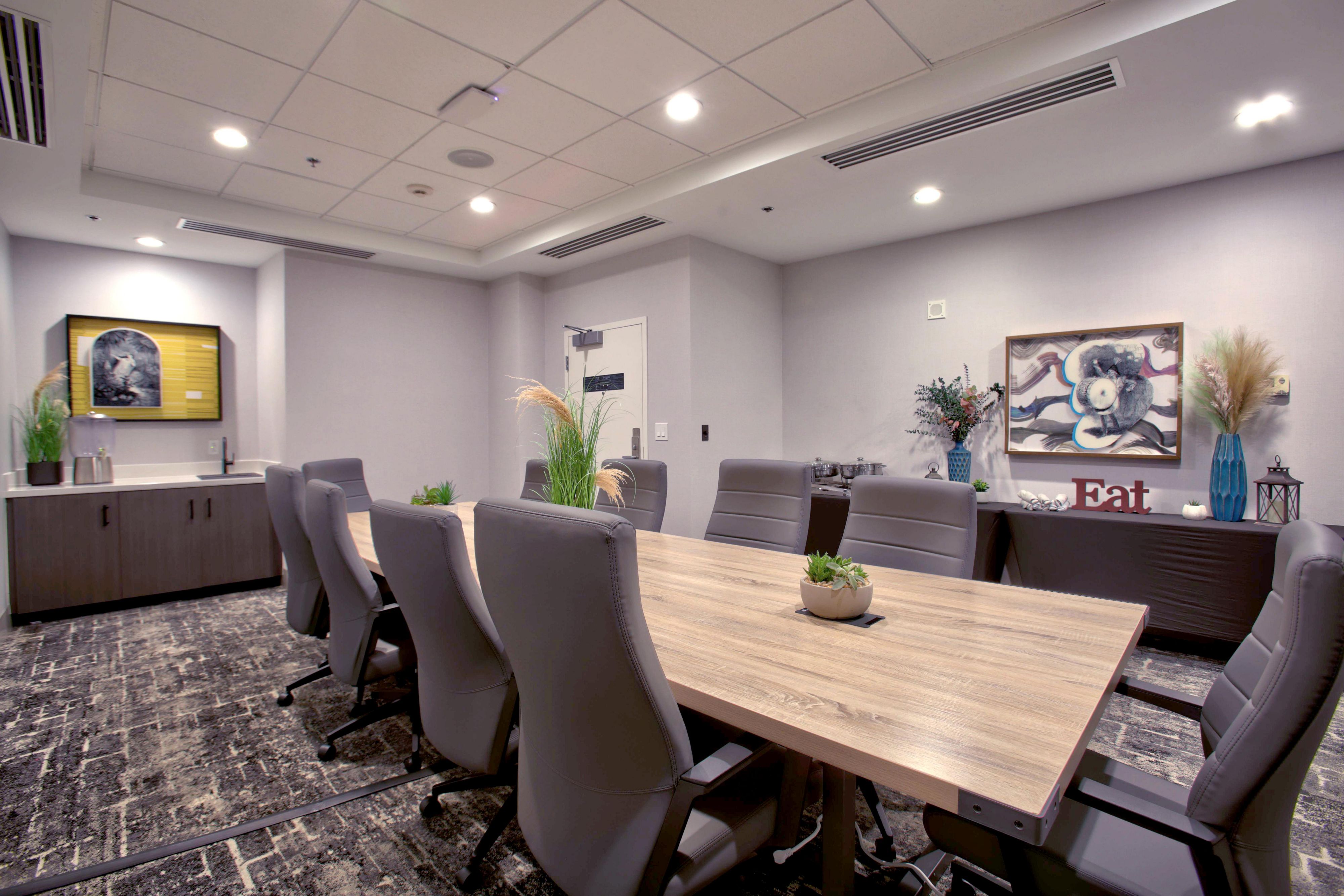 Hot 8 Boardroom serves as a small meeting space