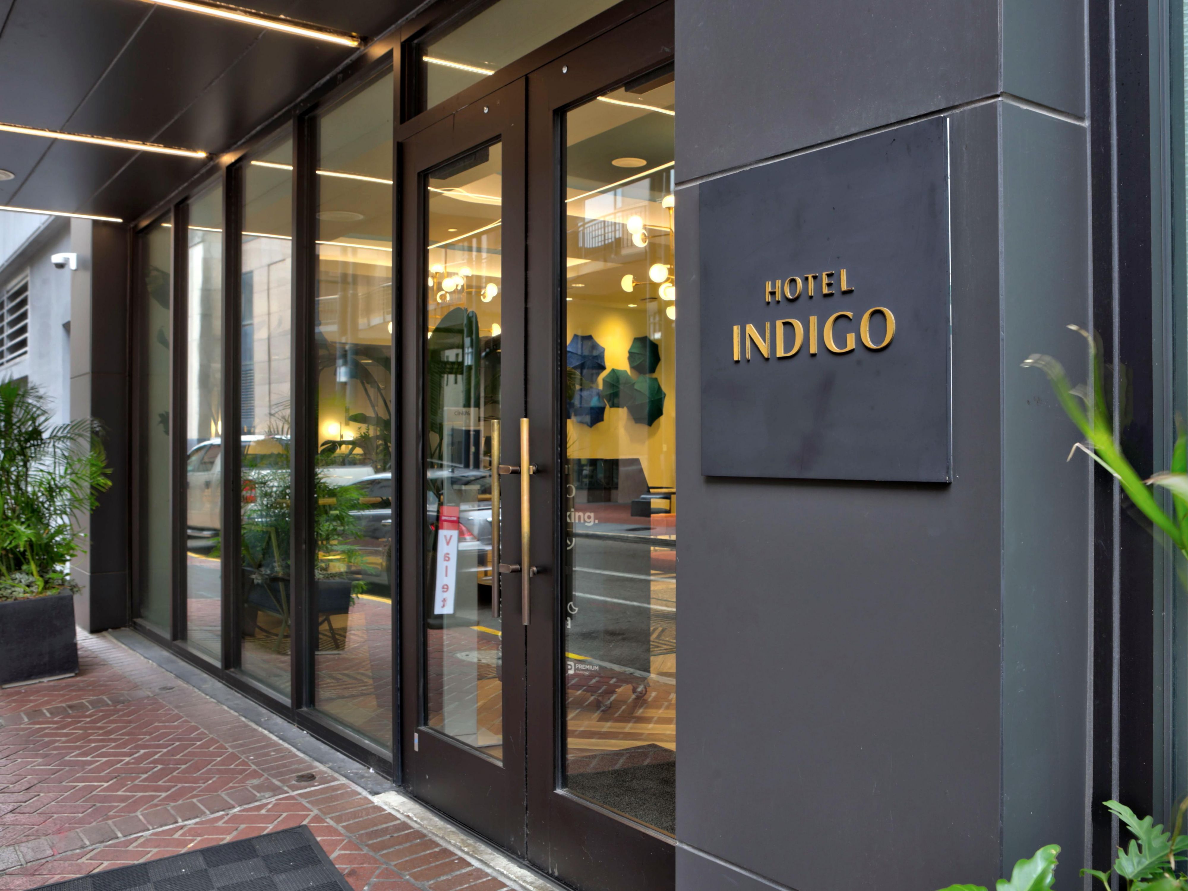 exterior of Hotel Indigo New Orleans French Quarter entrance