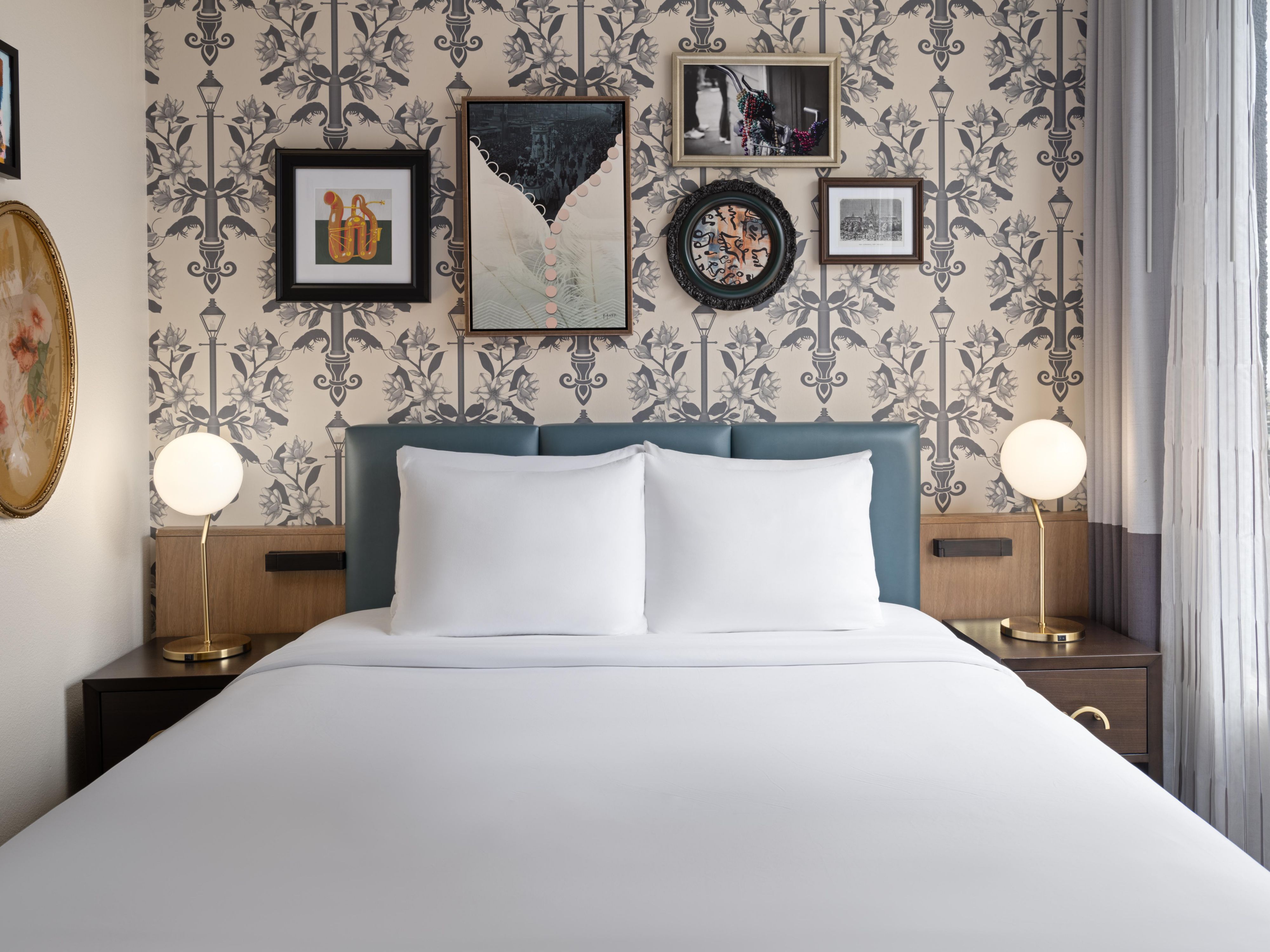 Unwind in style and comfort in our cozy queen bed room.