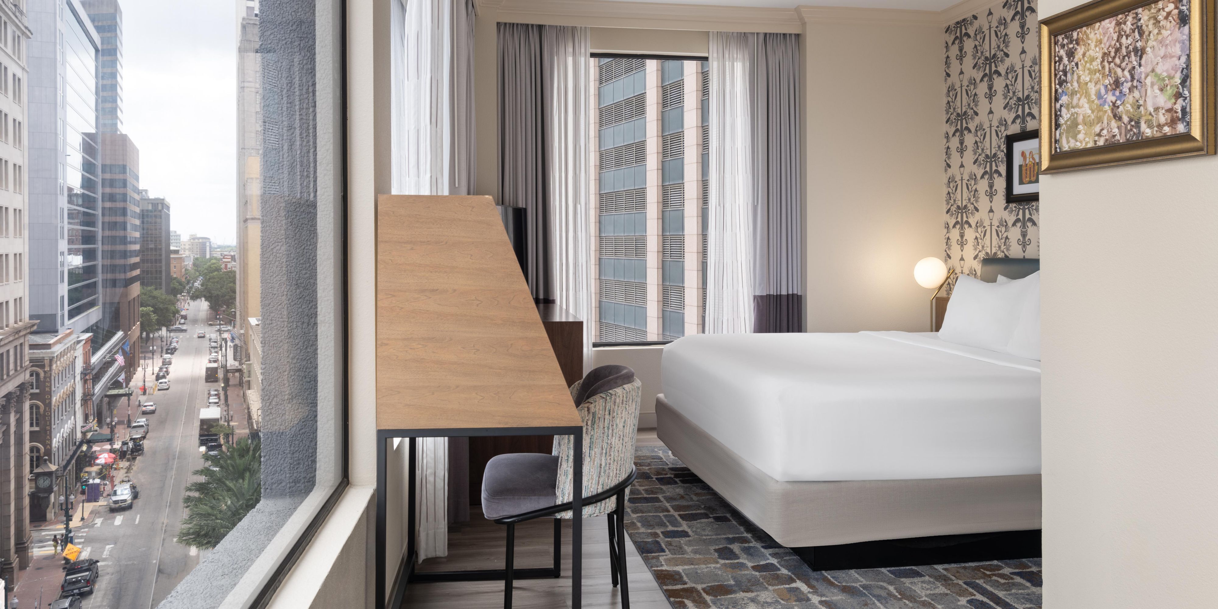 Relax in style with our king bed for a perfect night’s rest.