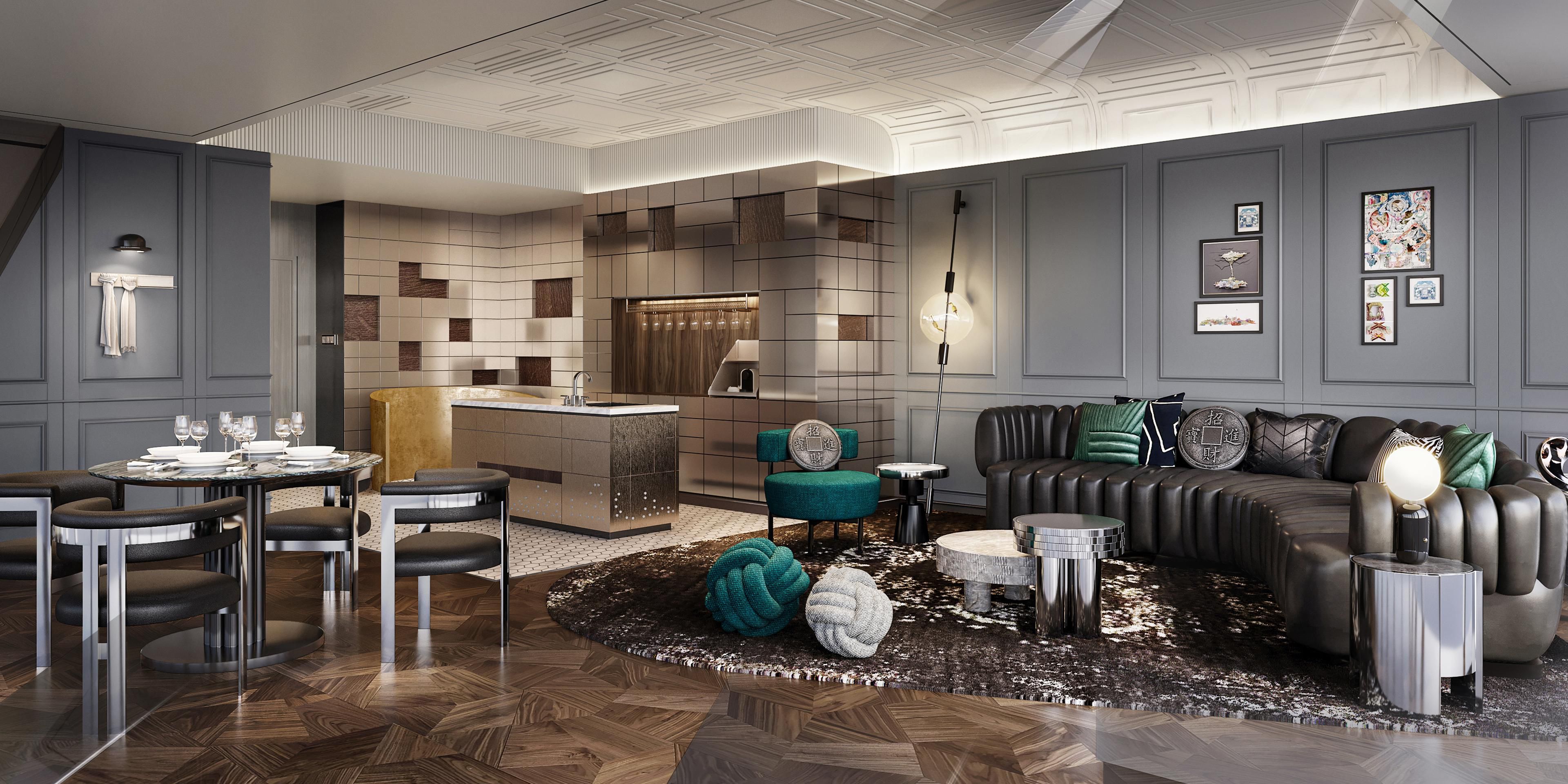 1 King One Bedroom Duplex Suite