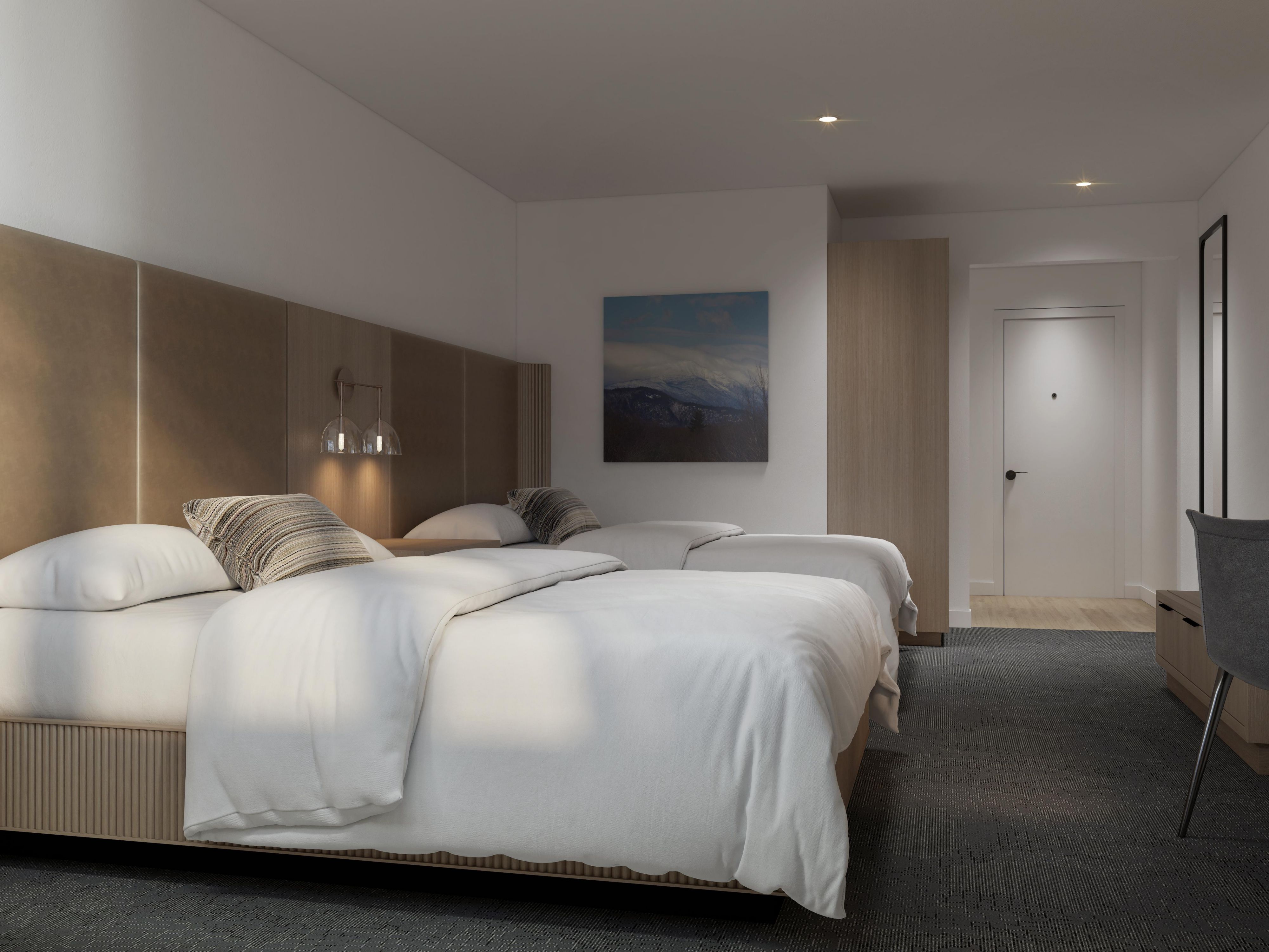 Sink into one of our dual queen bedrooms after your explorations.