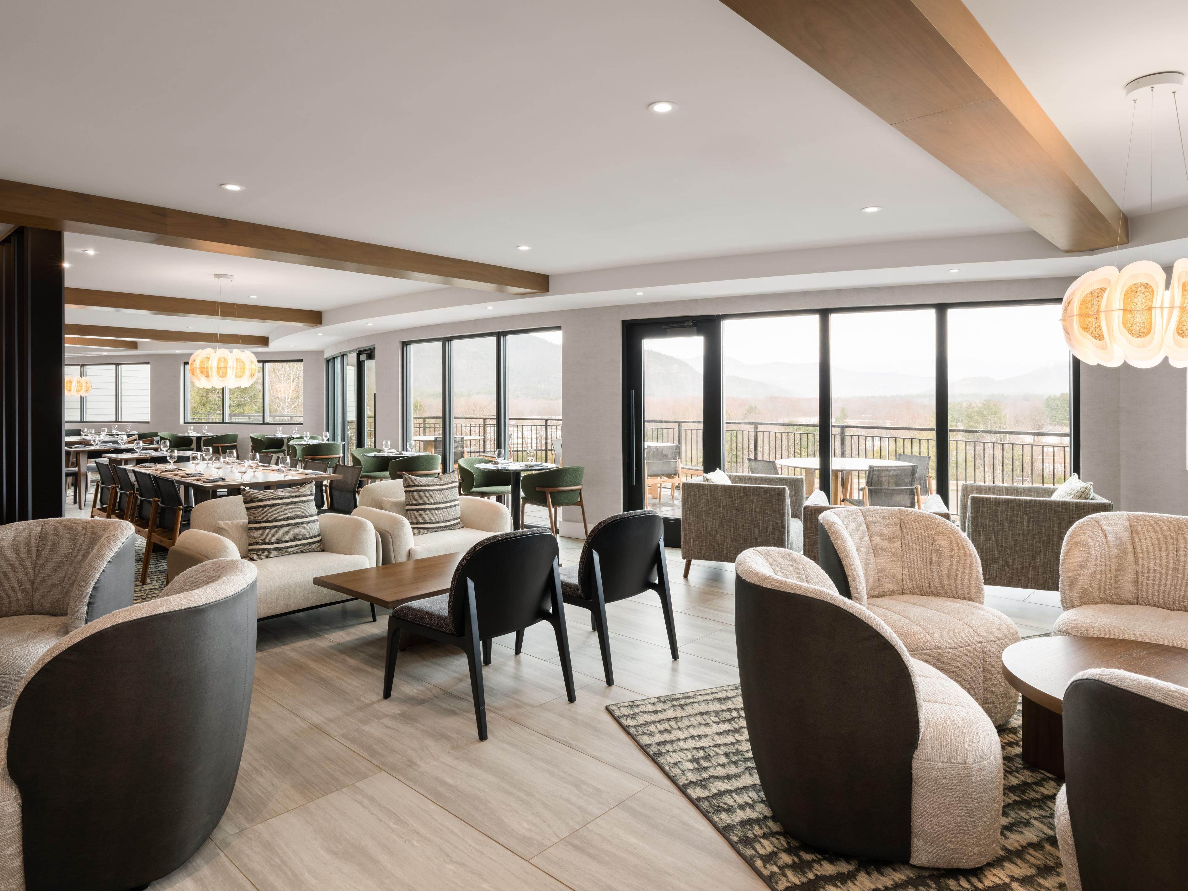 Elevated dining and mountain views at Viewpoint Rooftop Eatery
