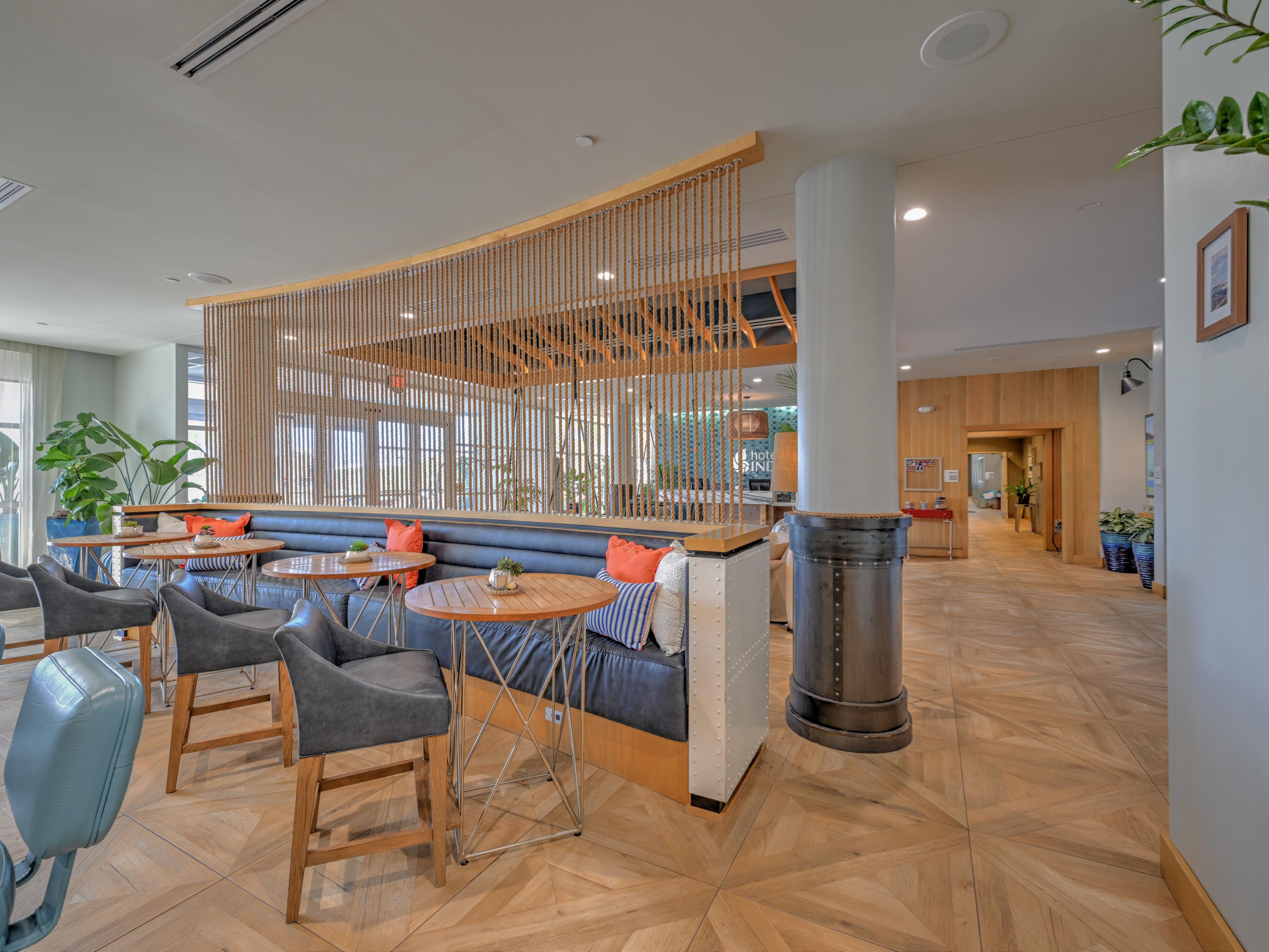 Bench seating in Hunter's Bend