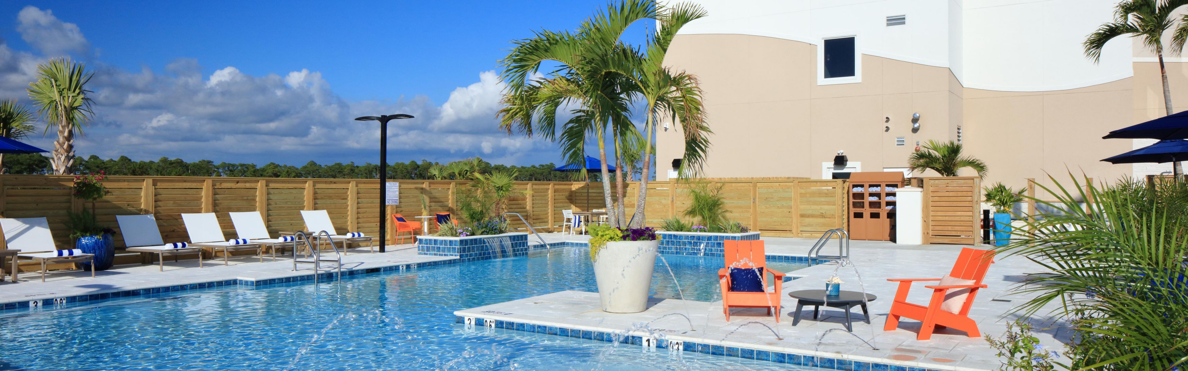 Take a dip in our large outdoor pool