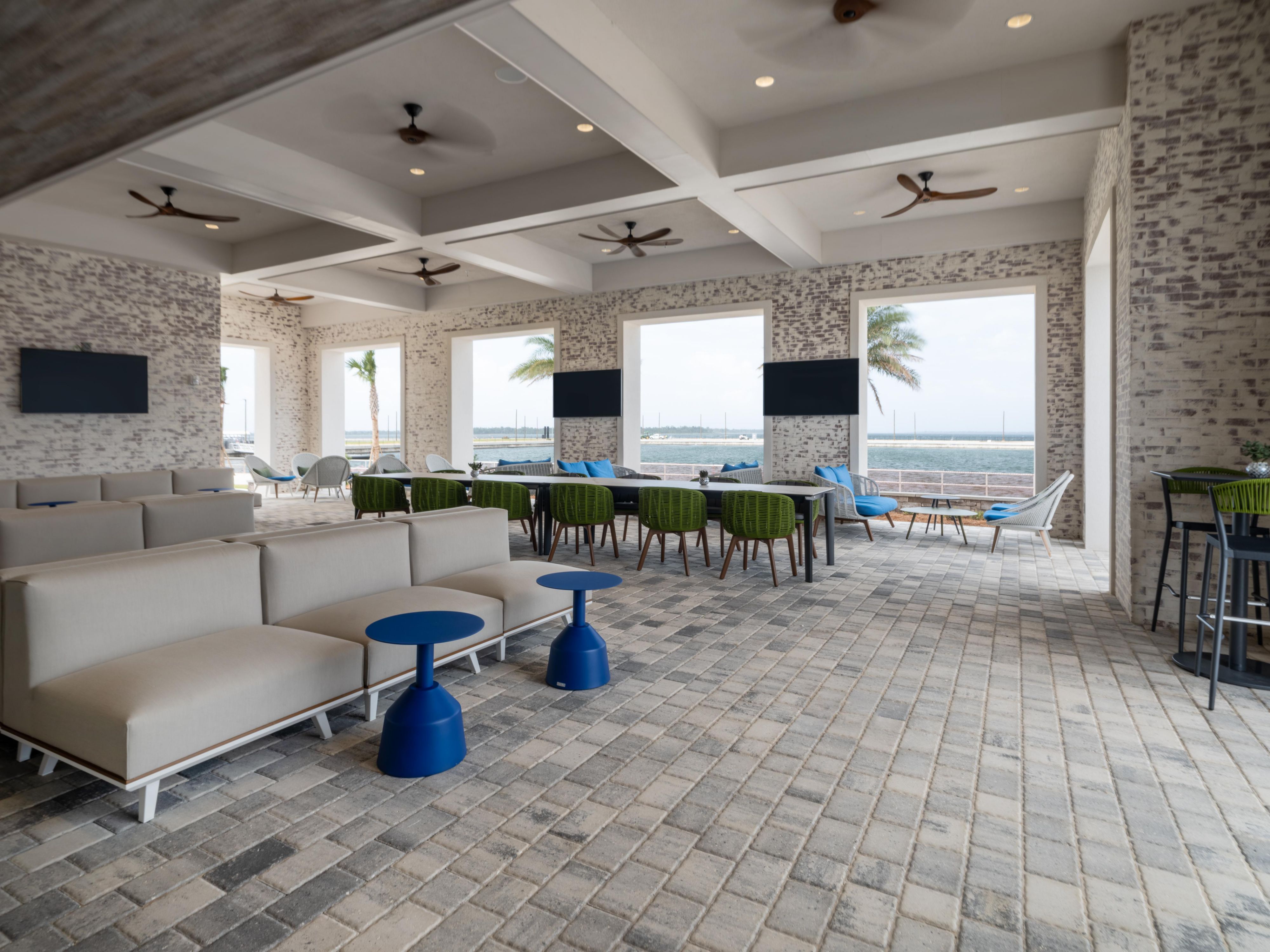 Tarpon's terrace is the perfect spot for dining al fresco.