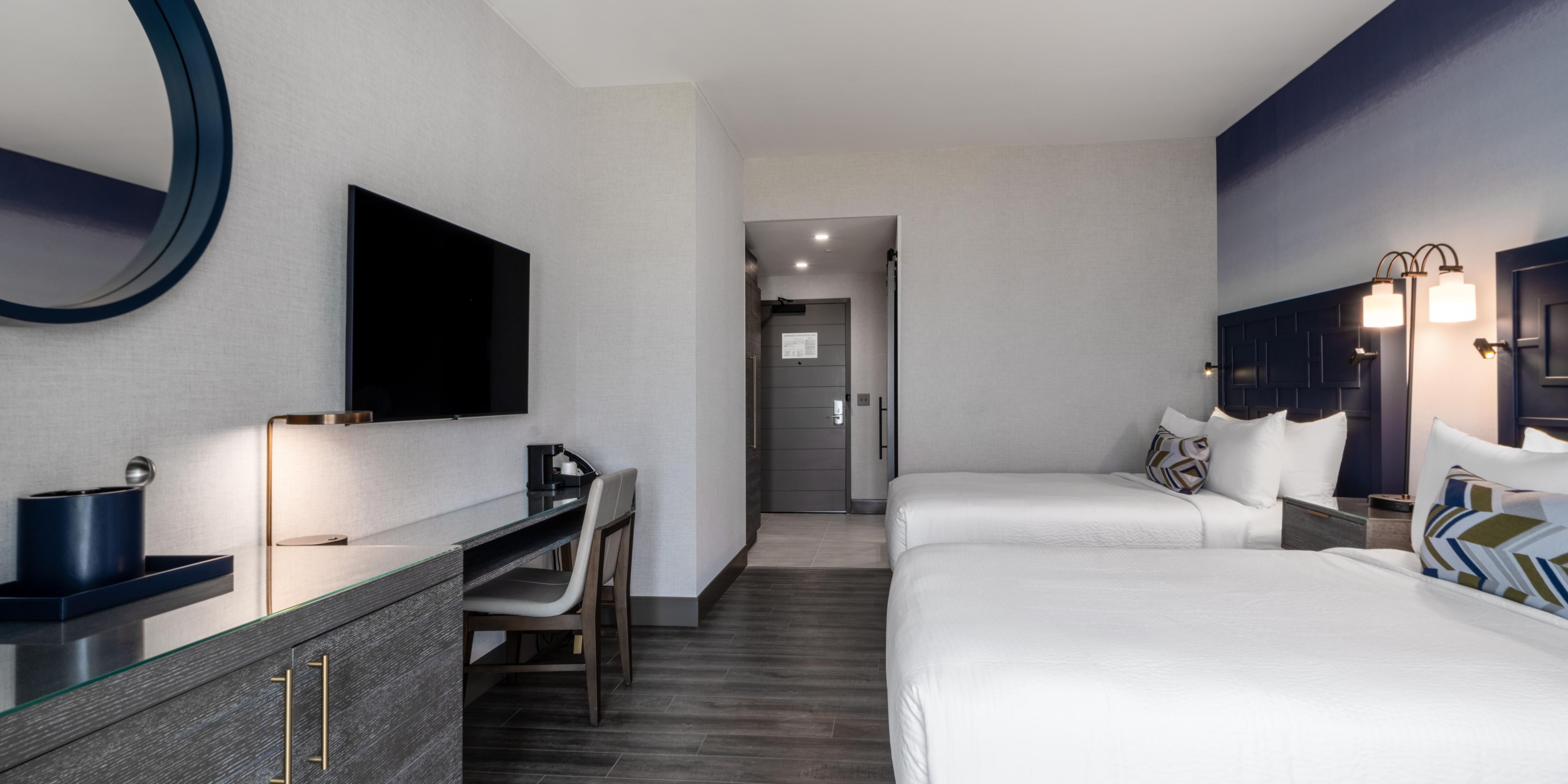 Two queen bed rooms are perfect for trips with friends or family.