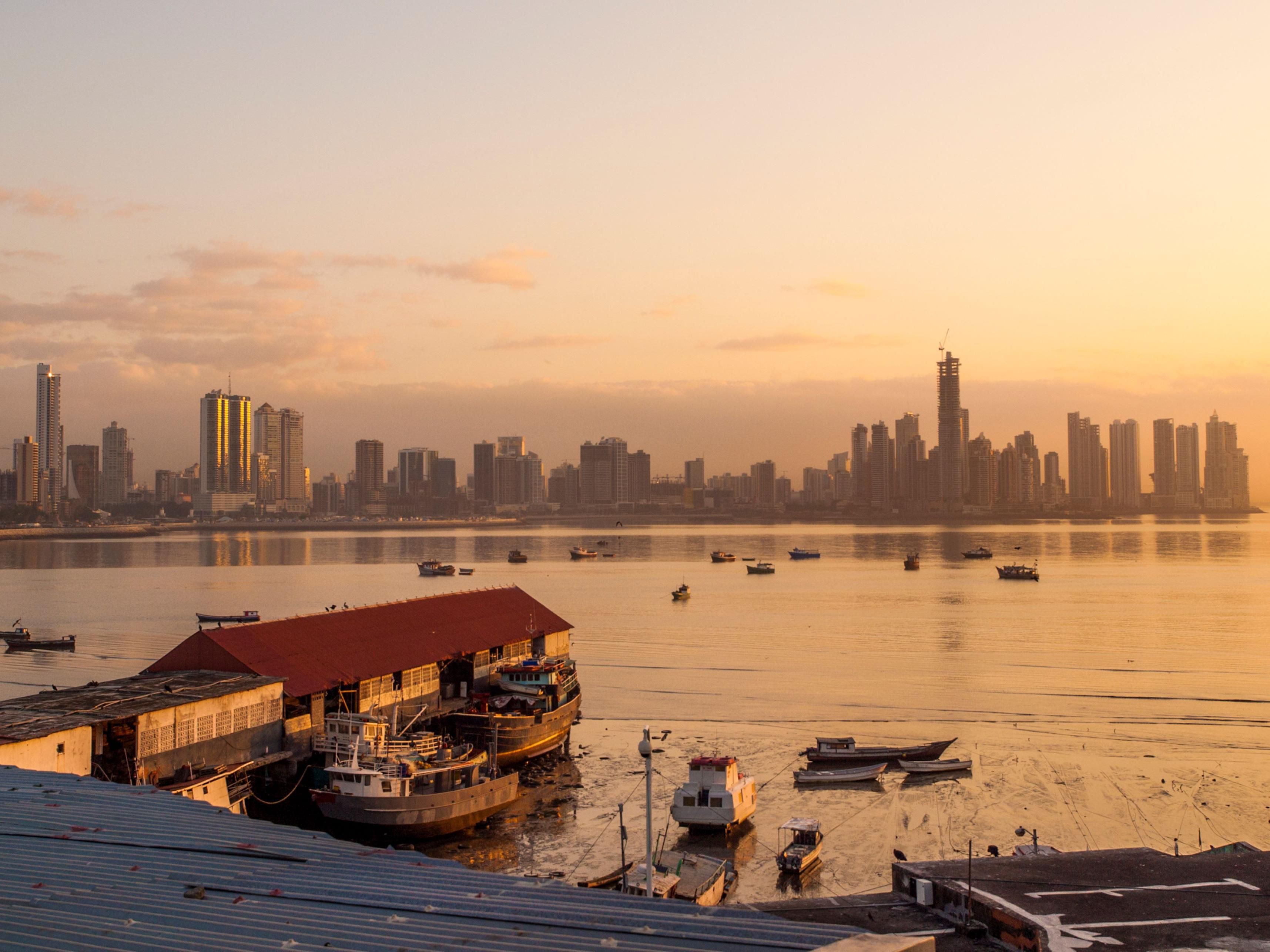 Marina at sunset