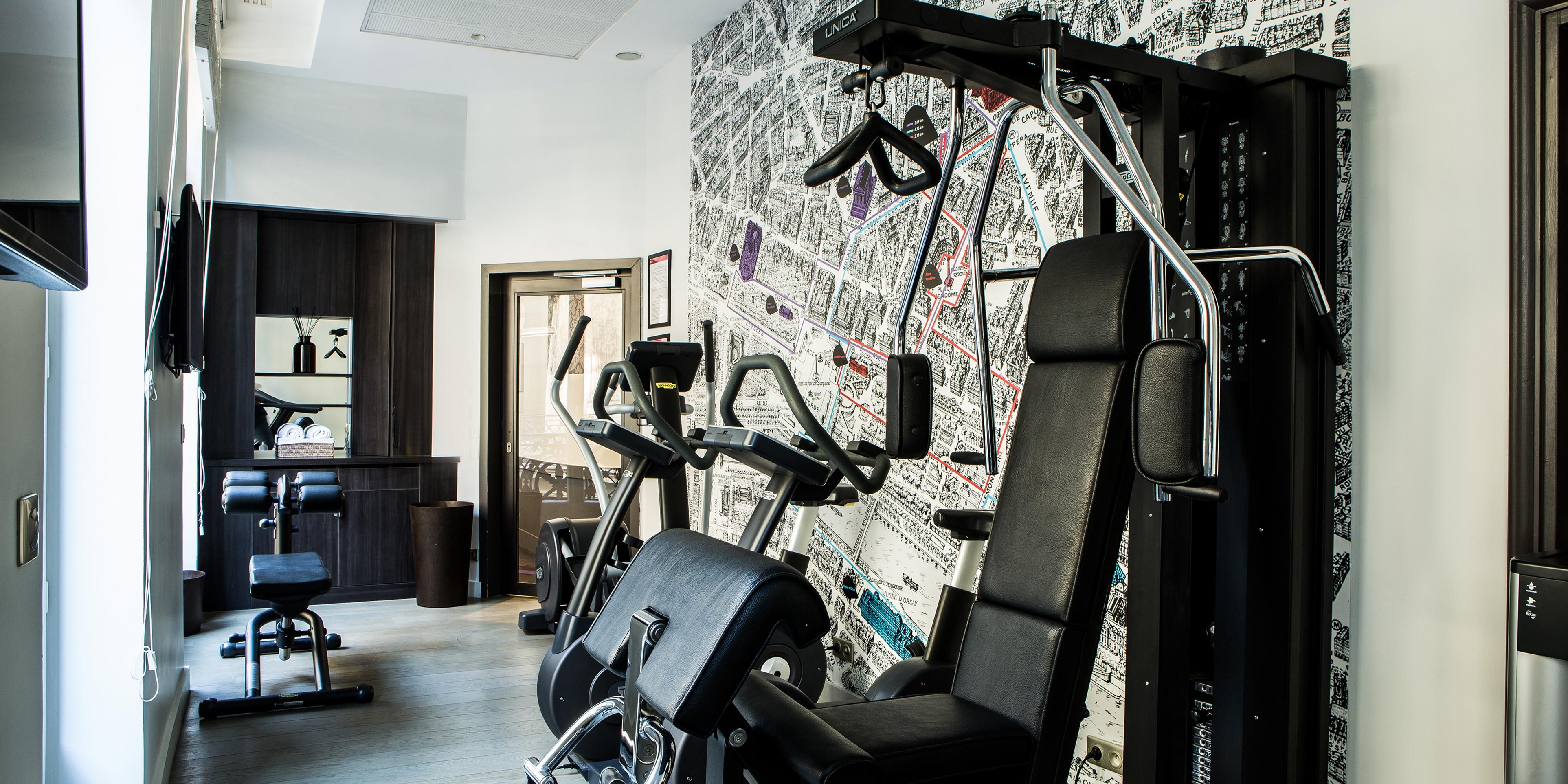 Maintain your training routine with our 24-hour fitness center