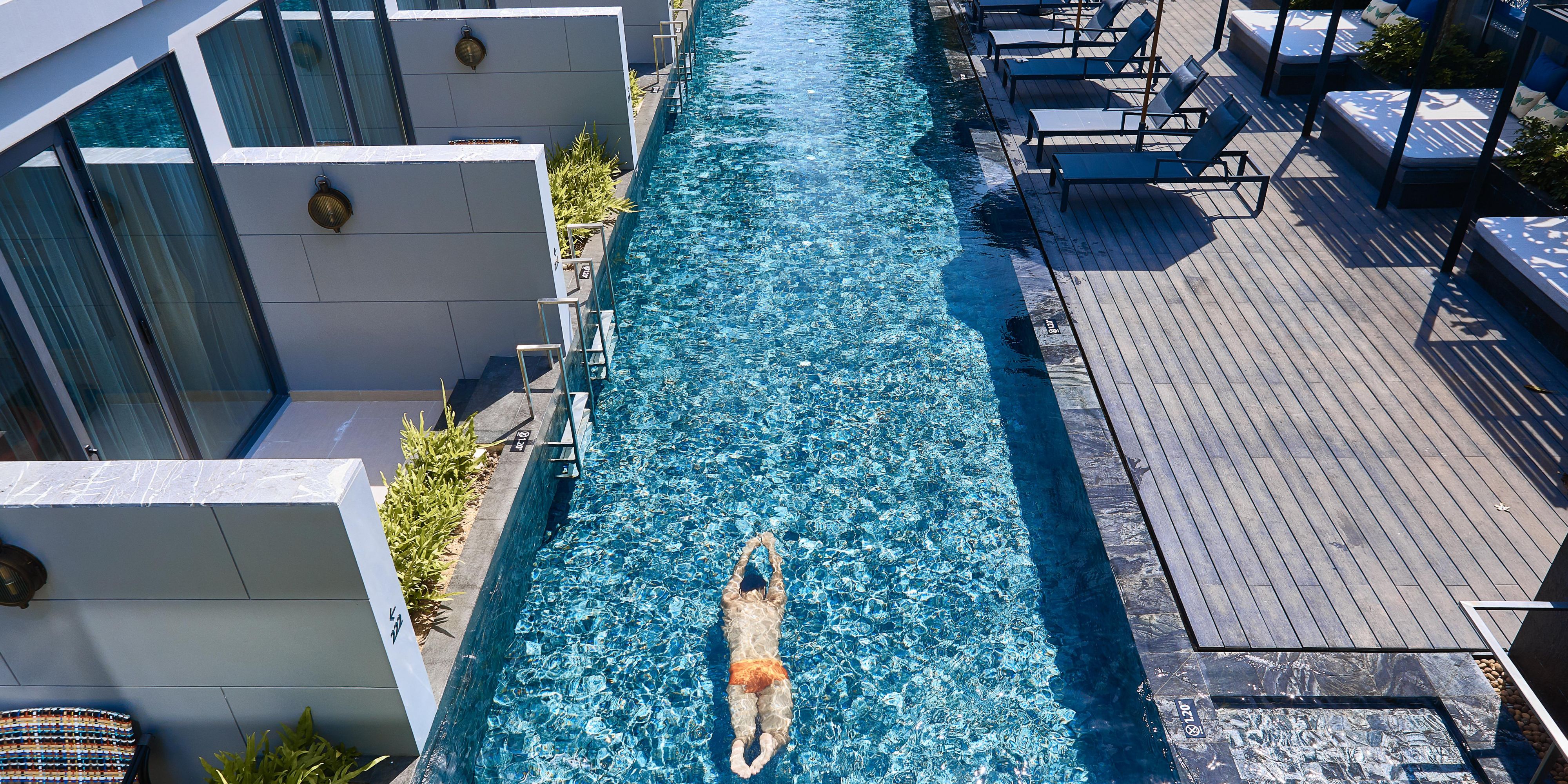 Plunge straight into the pool from your own personal terrace