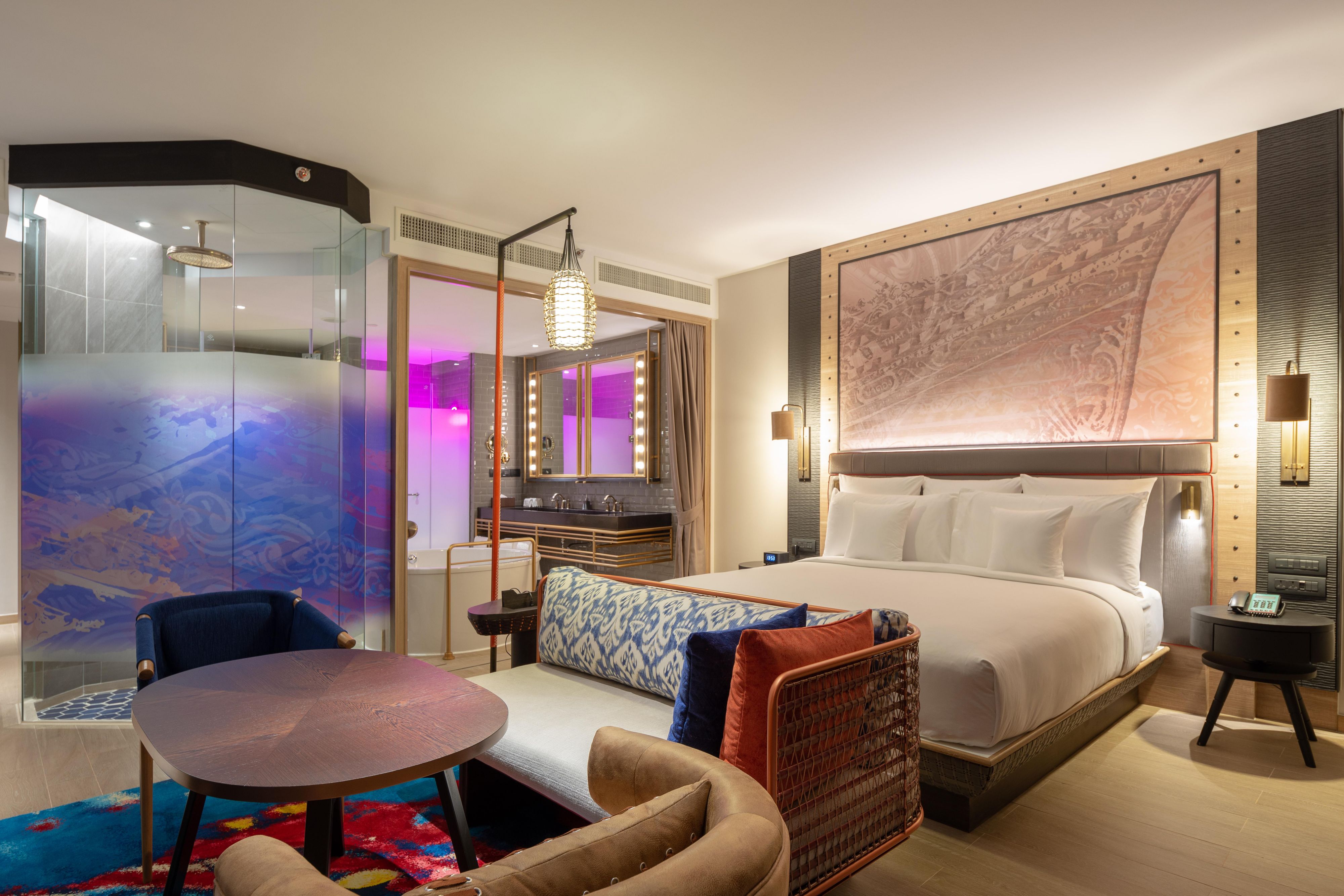 Inspired by Phuket’s fishing village, tropical forest and exciting nightlife, Hotel Indigo Phuket Patong’s designs combine both old and new elements that define the island we love today. Our eclectic ambience provides guests with a modern retreat, including amazing facilities such as a rooftop pool, a Muay Thai ring, event spaces and more.