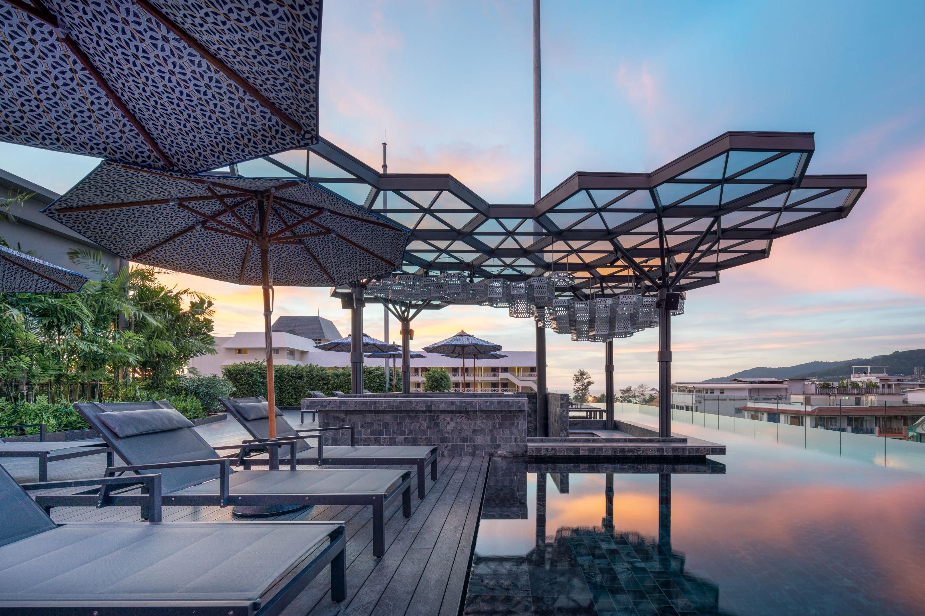 See the city like never before while soaking in the rays of Patong's sun, celebrating with your loved ones at a rehearsal dinner or organizing a fun pool party. Also, we have got beautiful spaces for overlooking the city with the most beautiful sunset and Patong hills that are easily transformed for your special occasion.