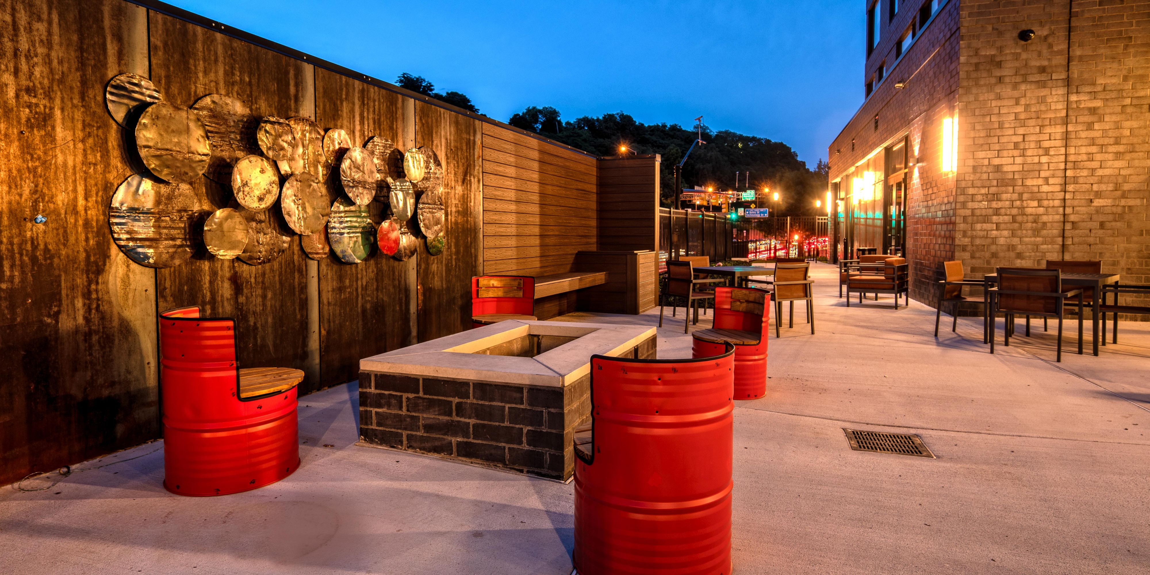 Enjoy a conversation in the fire pit!