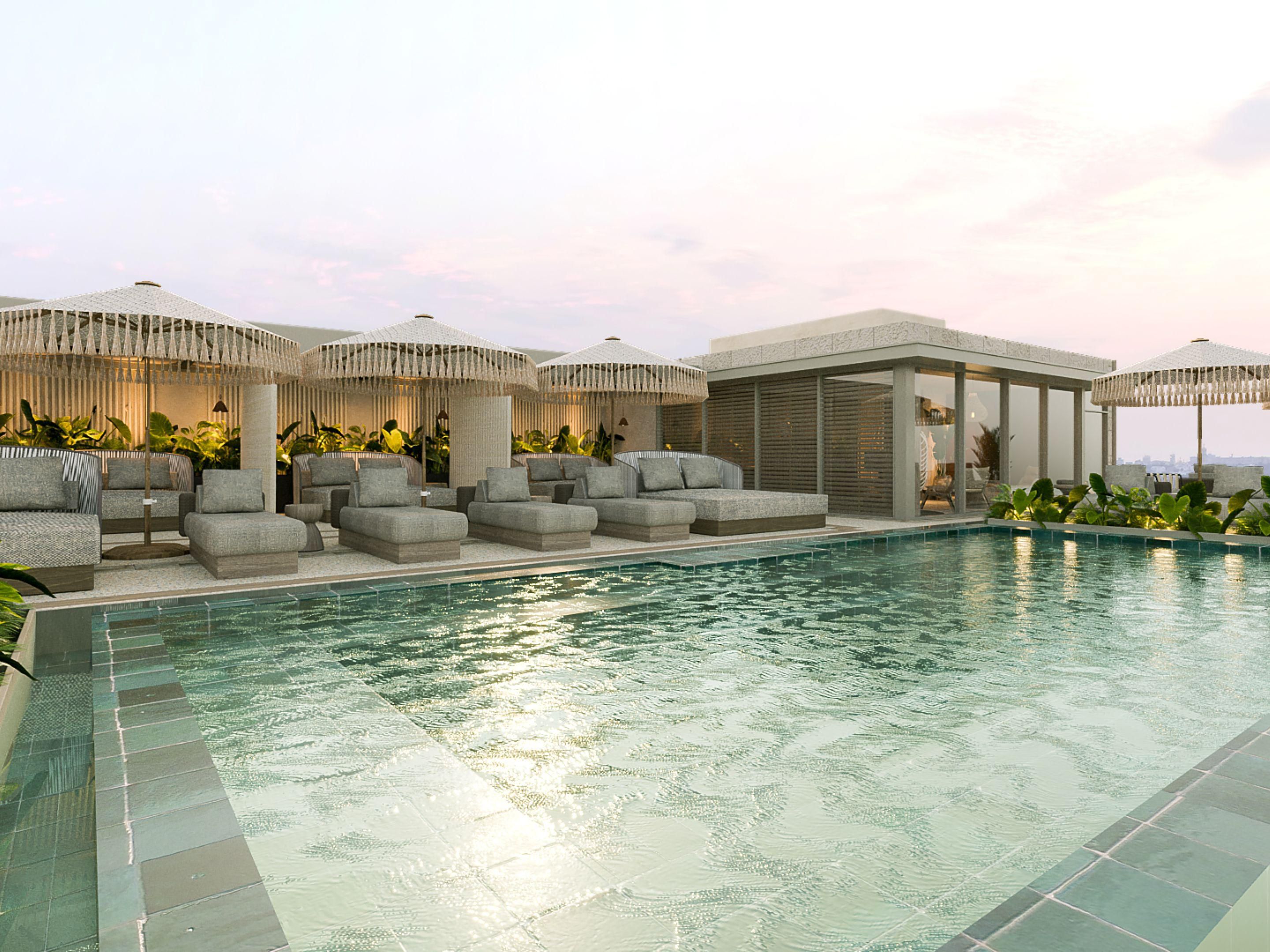 Experience the Indigo Rooftop—a vibrant, open-air venue with sweeping views of Playa del Carmen. Whether hosting a sunset wedding, sipping cocktails under the stars, or unwinding after a beach day, this stylish rooftop blends local flair with relaxed sophistication, creating unforgettable moments above the city.