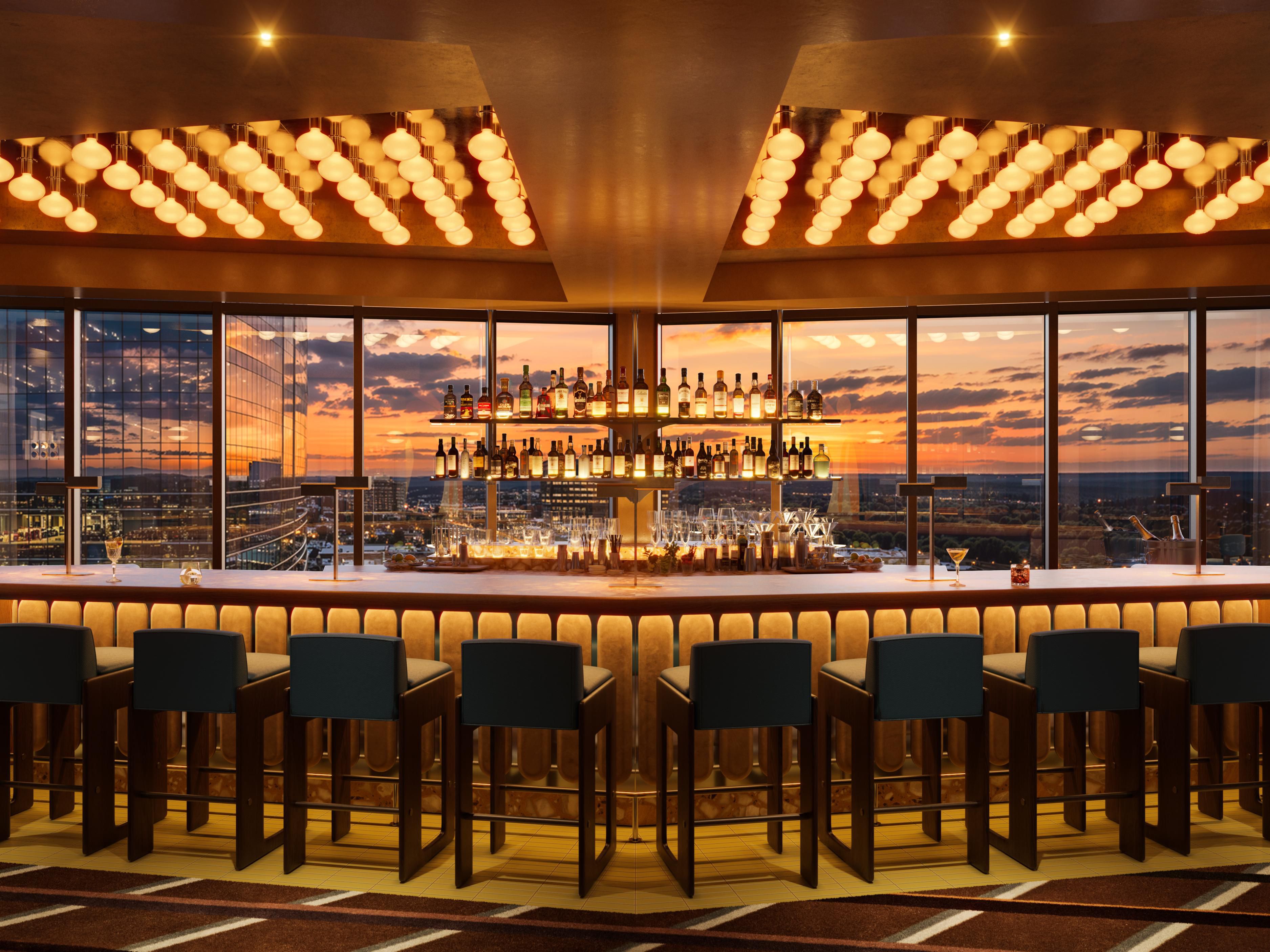 Enjoy the view and a drink at High Ground