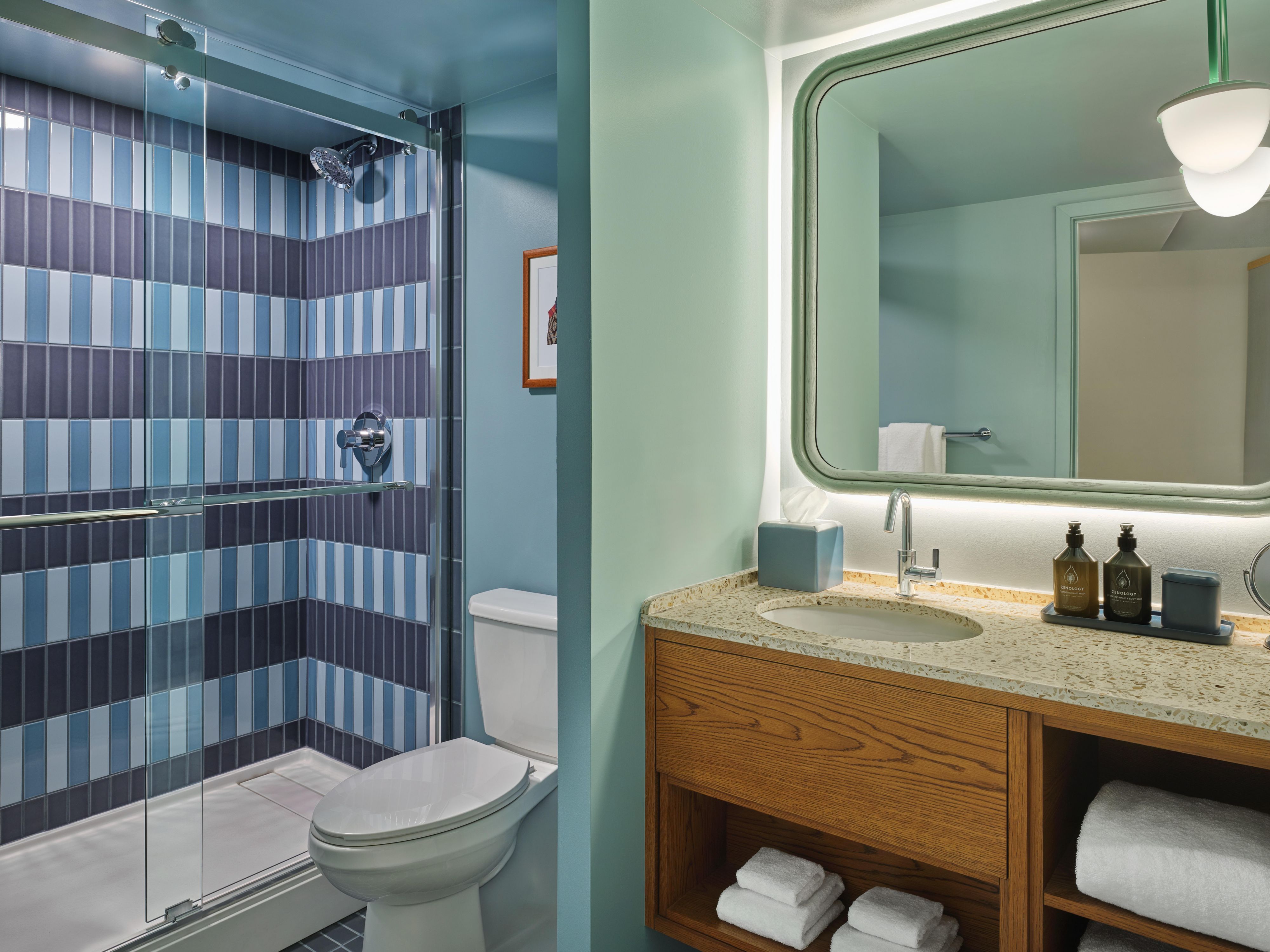 Well-Appointed Guest Bath with Walk-In Shower and Spacious Vanity
