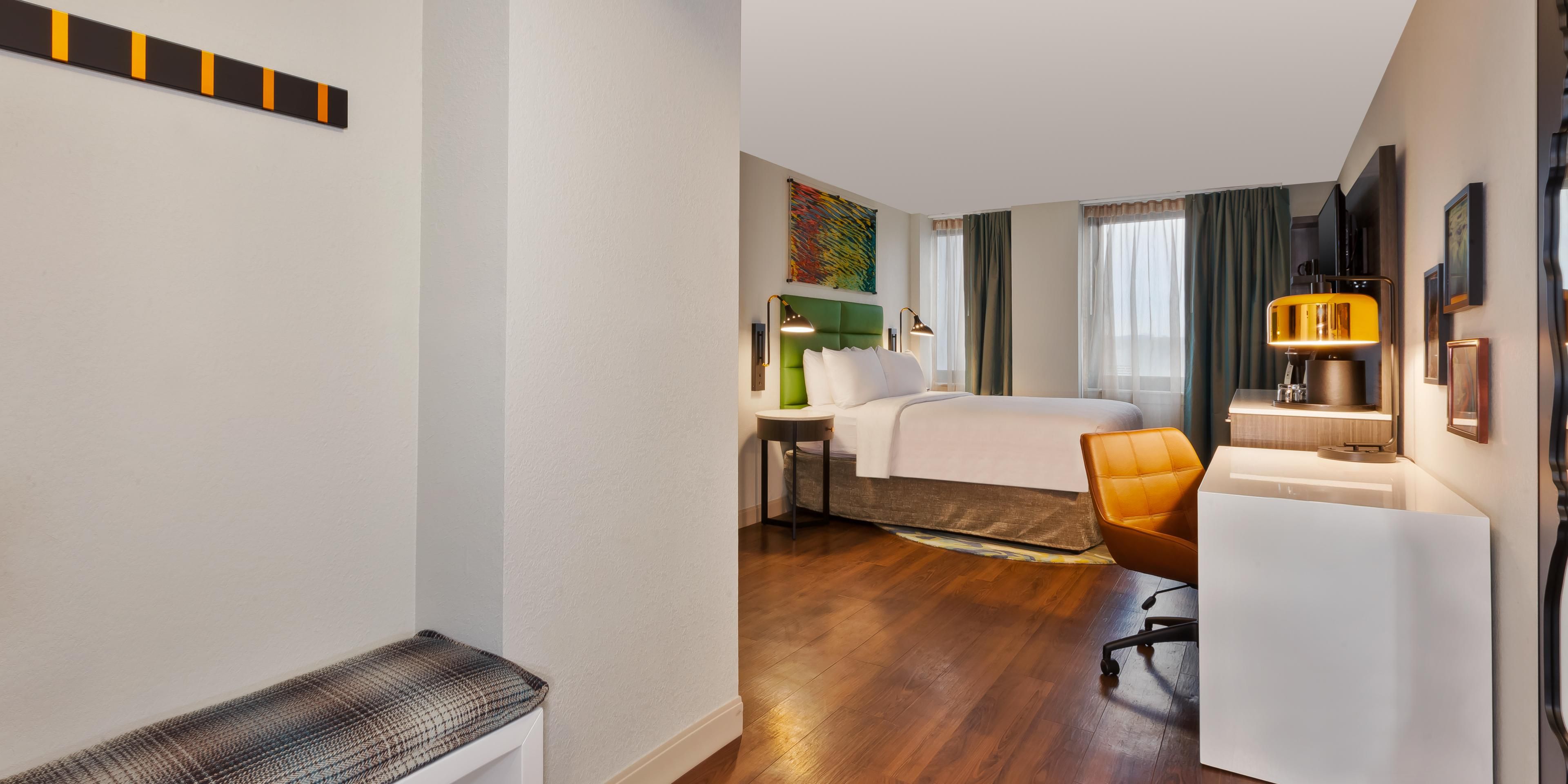 Our accessible rooms connect to the Mayo Clinic via Skyway.