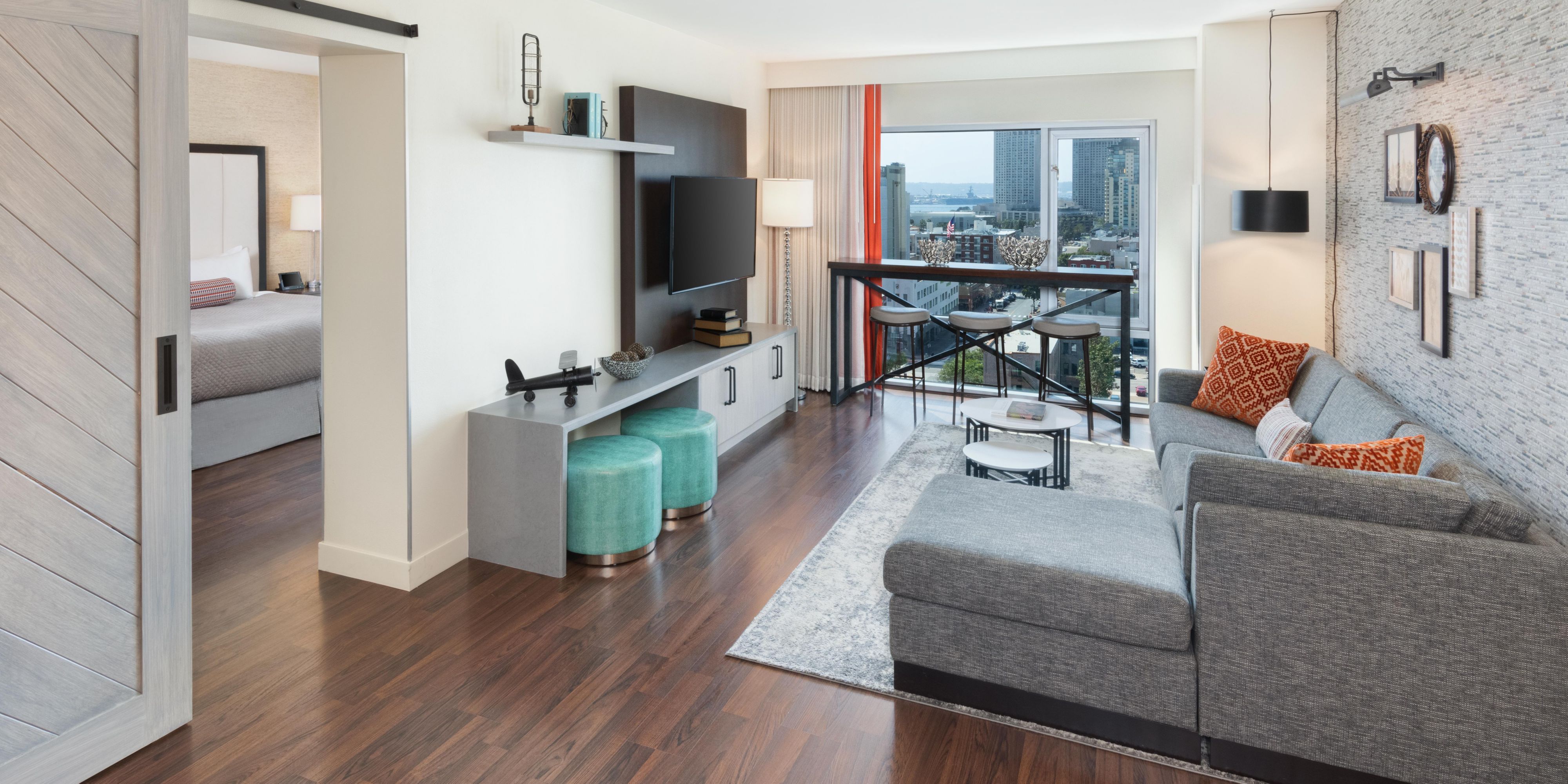 A separate living area to entertain your friends and family.