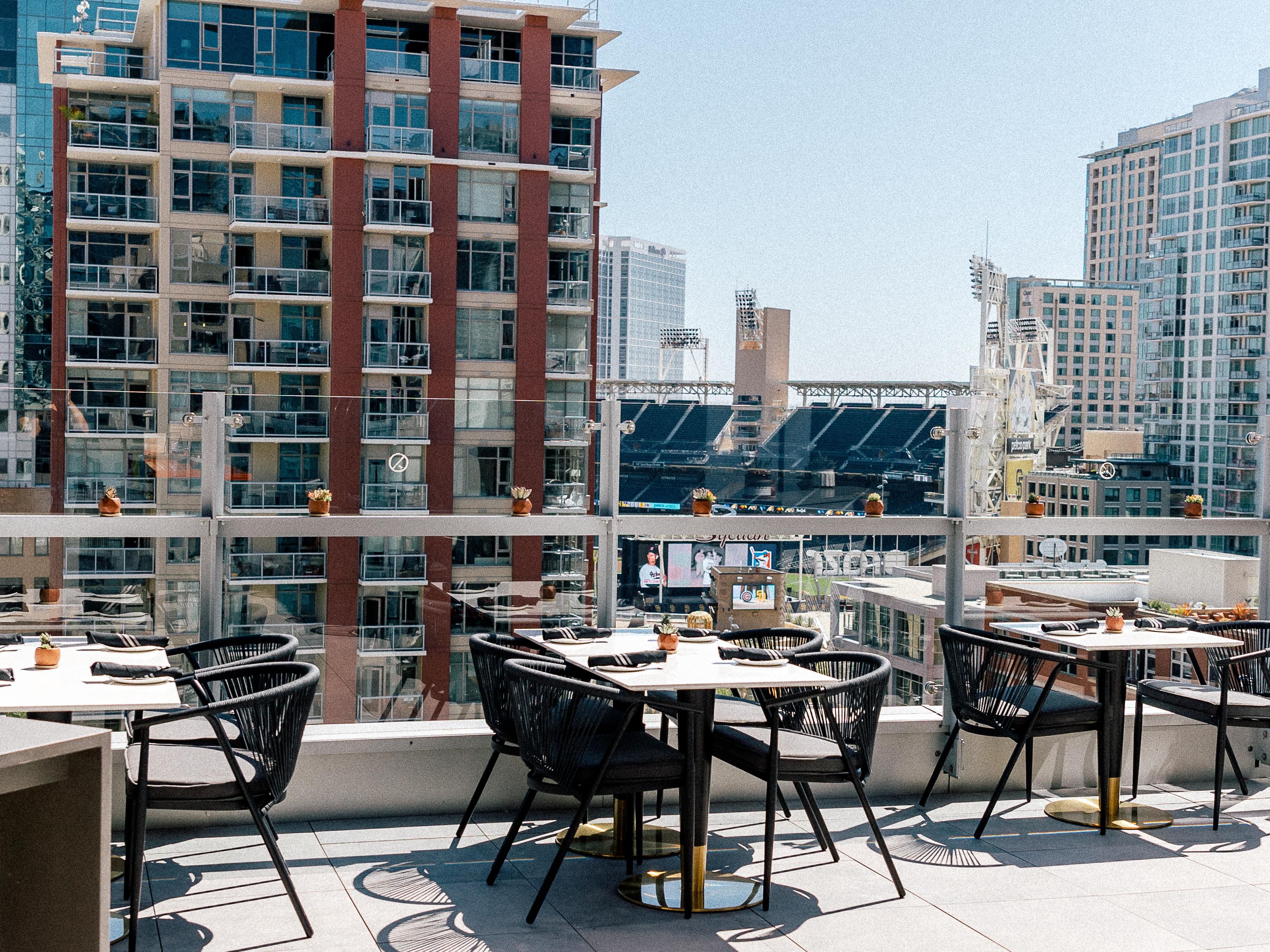 Borrego has rooftop outdoor seating to enjoy good eats & cocktails