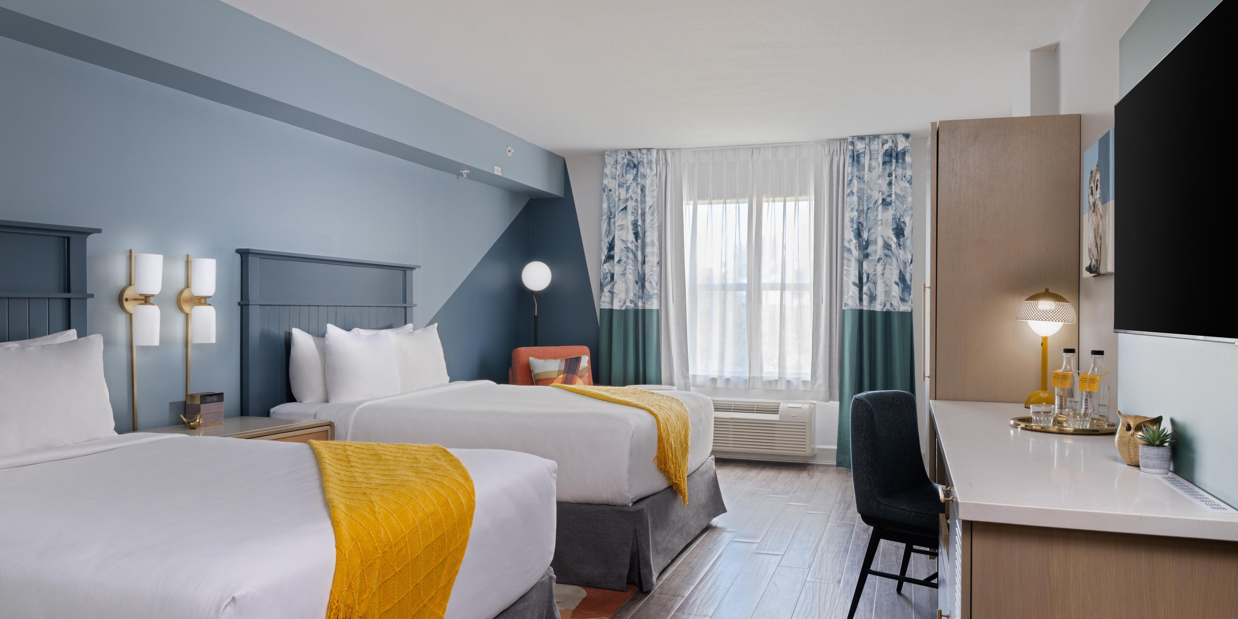 Relax in comfort in our newly renovated rooms with two queen beds.