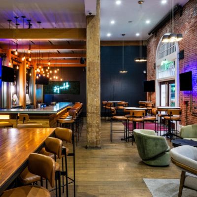 Enjoy dining in Savannah at Five Oaks Taproom.