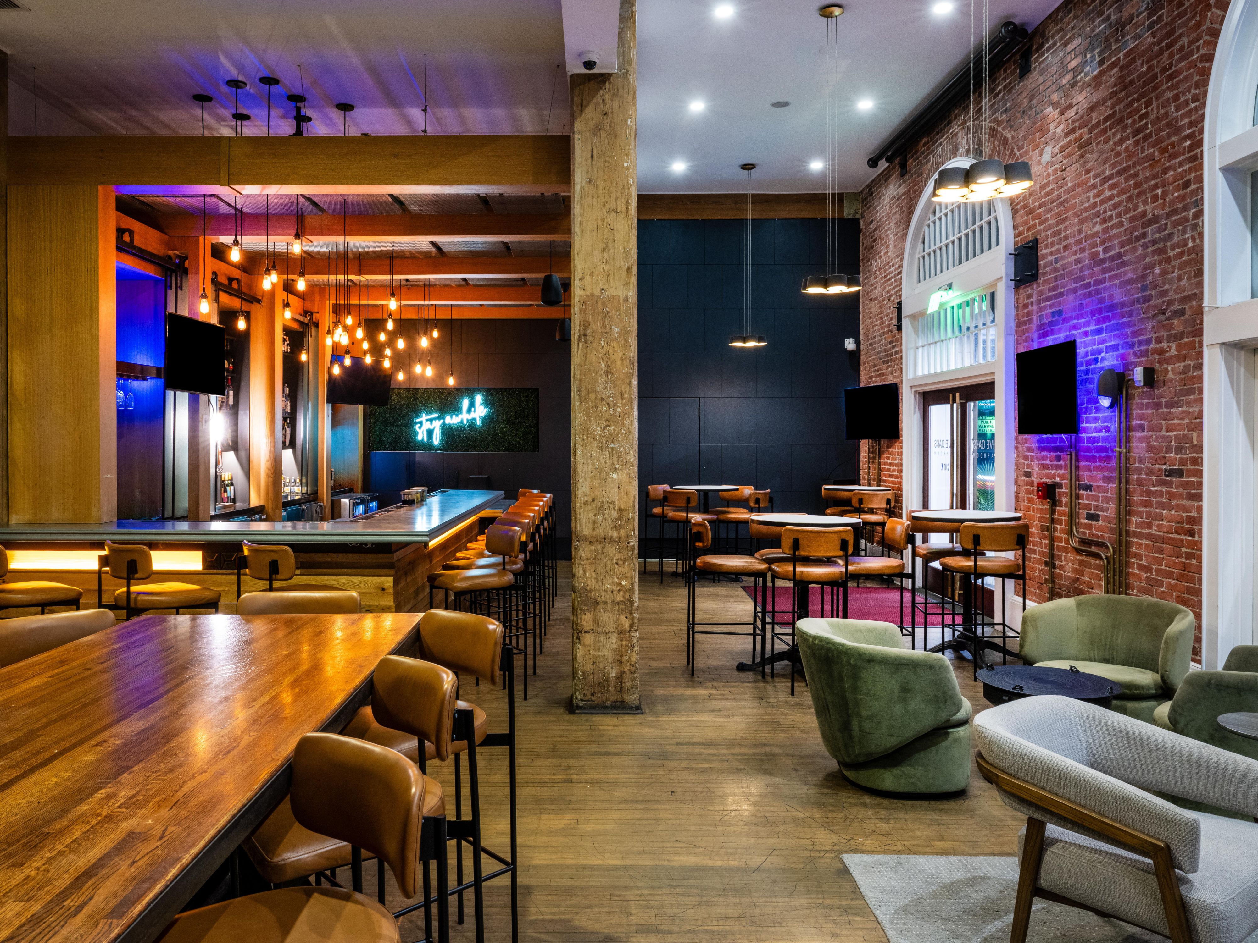 Enjoy dining in Savannah at Five Oaks Taproom.