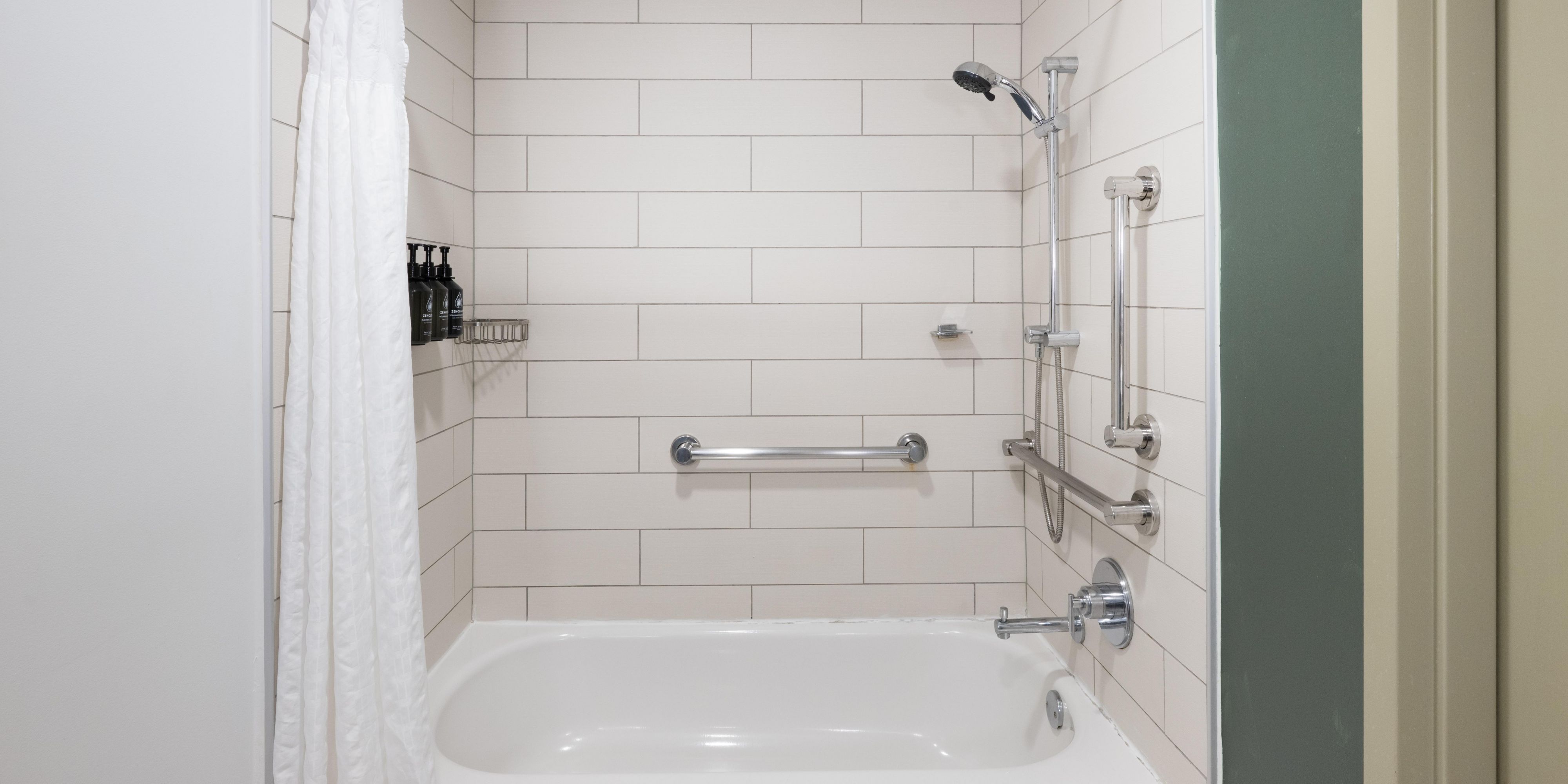 Your suite includes a bathtub with added amenities.