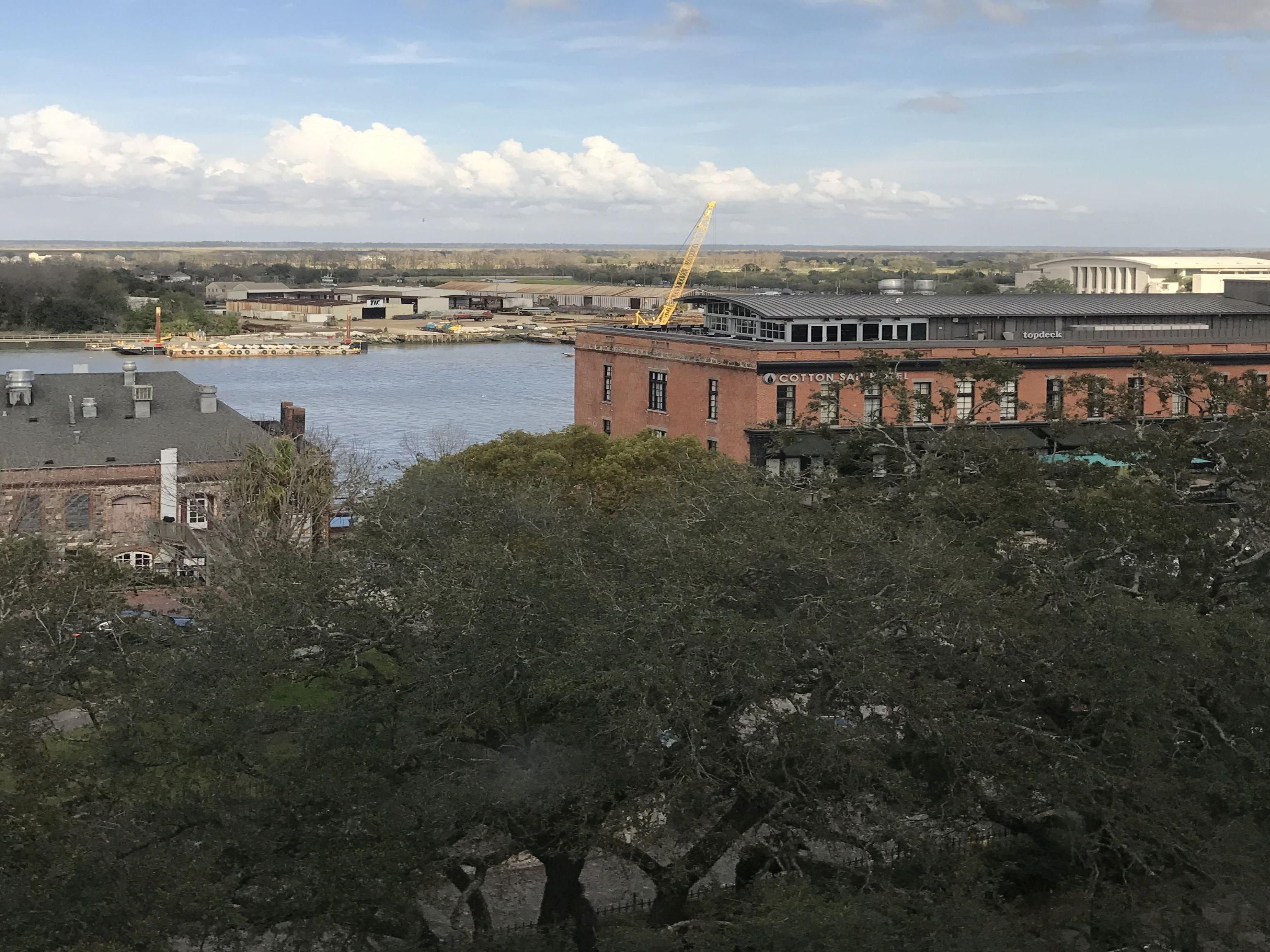 Take in views of the Savannah River from your room.