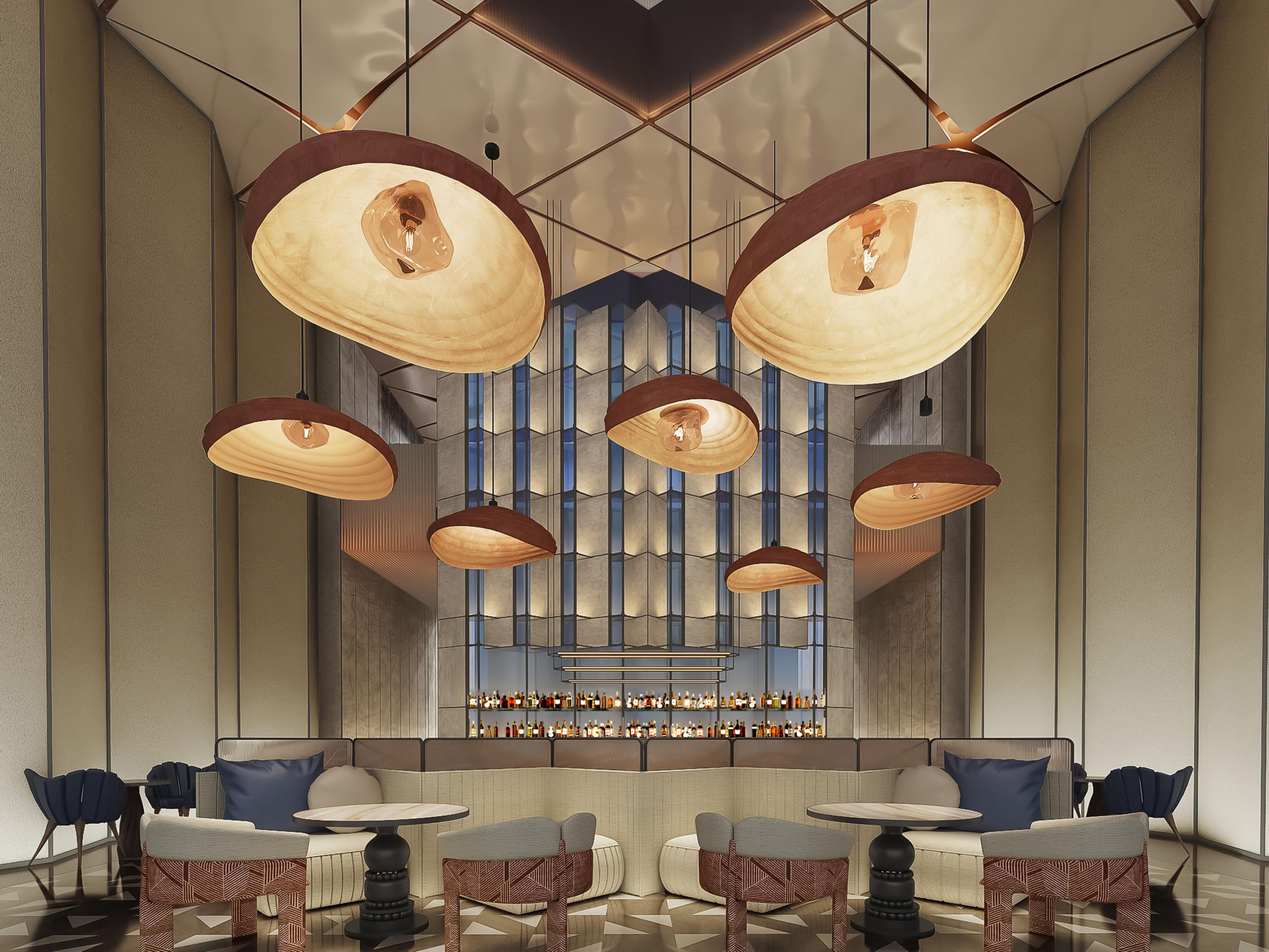 "Waves Bar" reinterprets the nighttime tales of Lingang through the charm of fishing boats and tidal rhythms, with a cocktail menu that conceals nods to local landmarks. Fresh fruits from Nanhui are captured in each glass, and sipping through the straw feels like tapping into the soothing white noise of the tides.