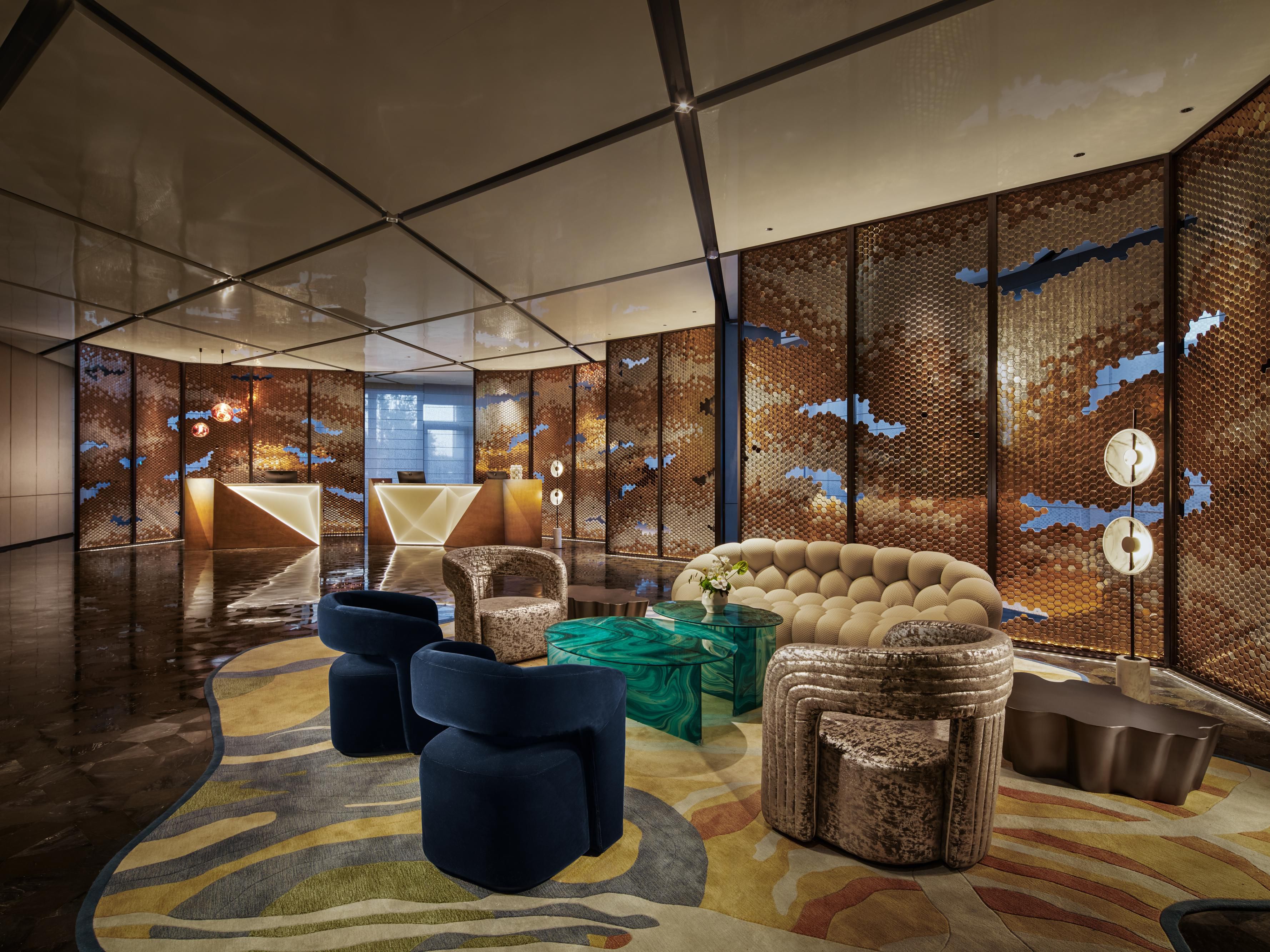 Front Desk Sofa Area