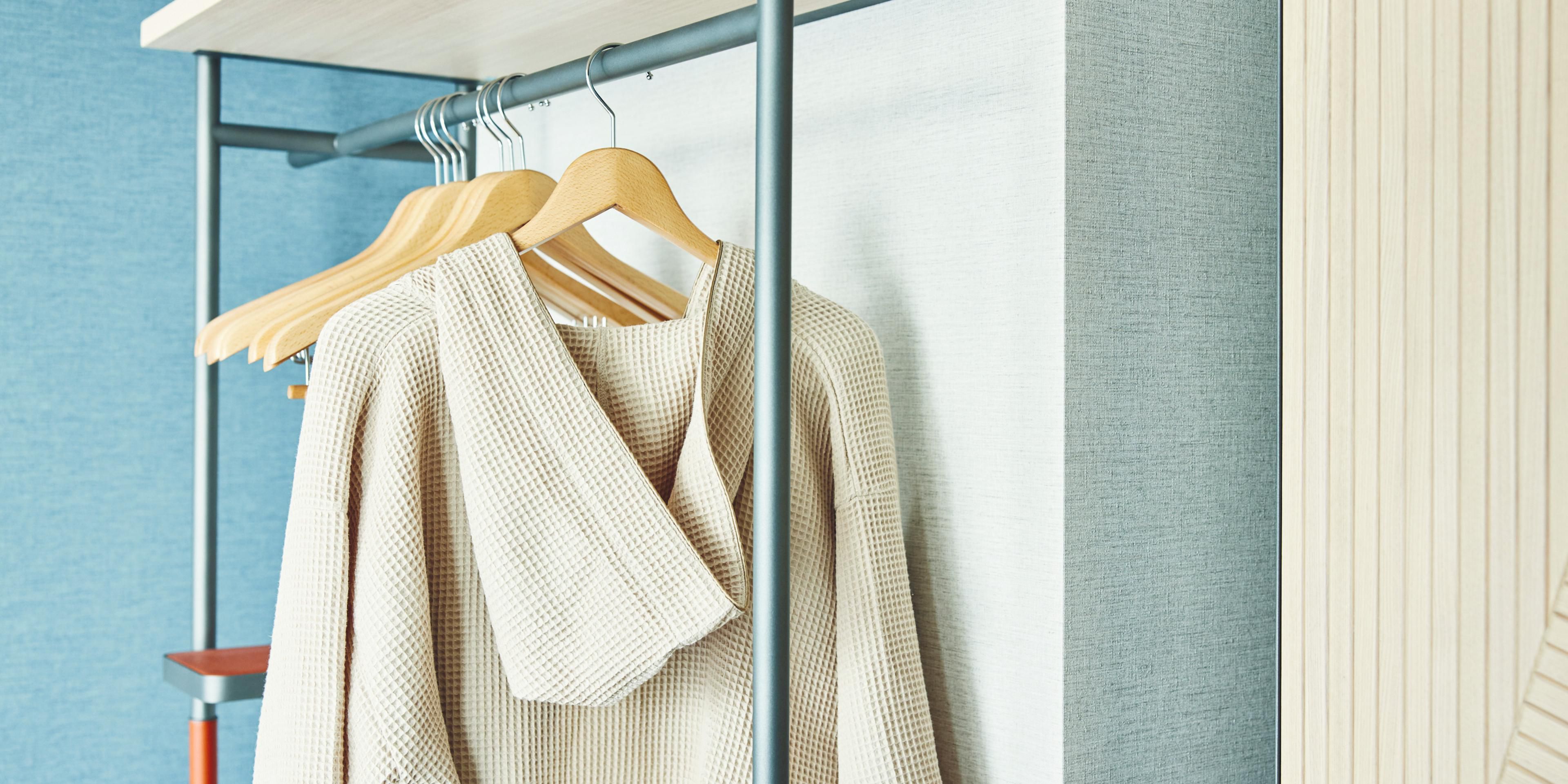 Waffle-patterned bathrobe for your comfort