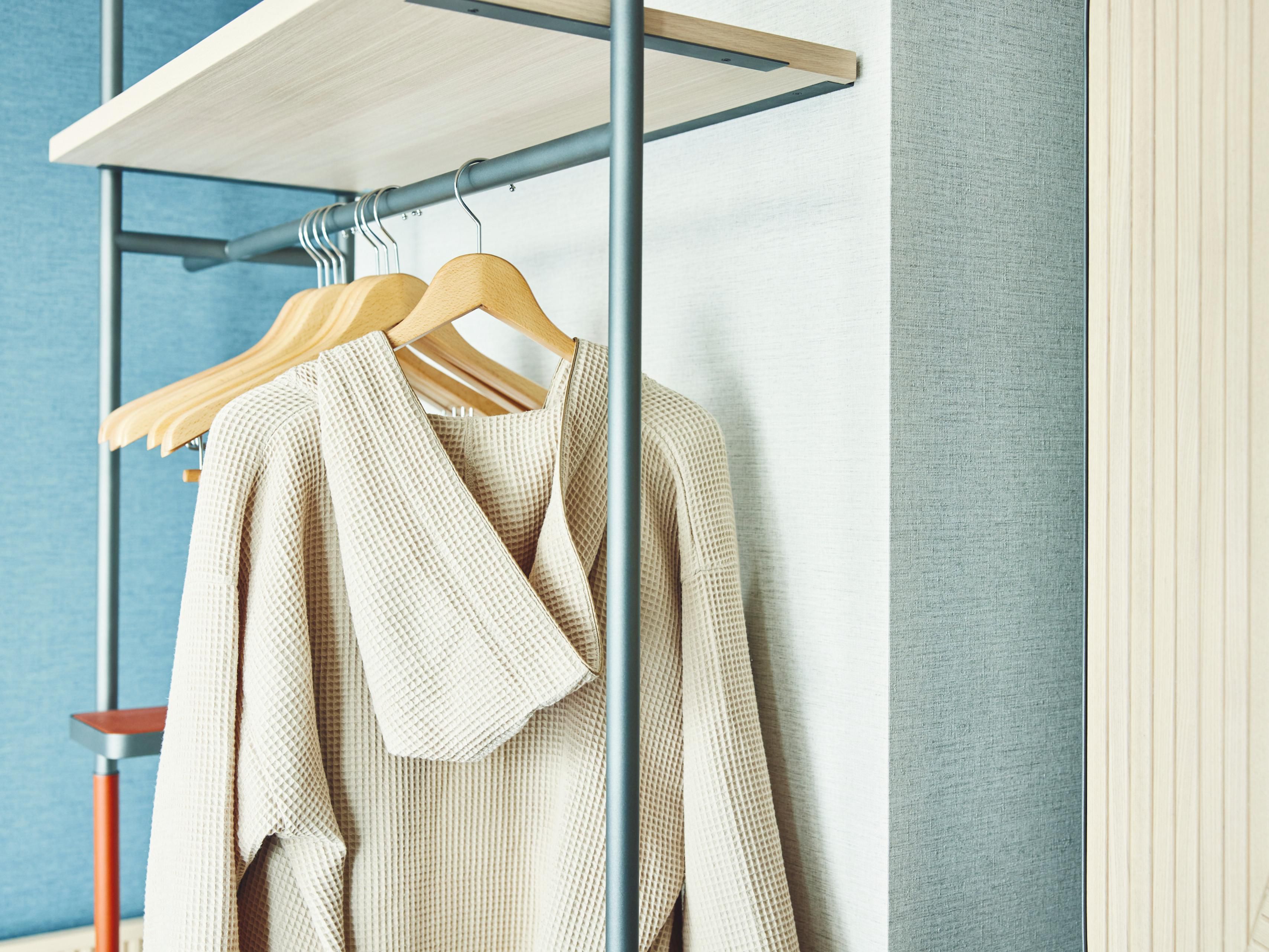 Waffle-patterned bathrobe for your comfort