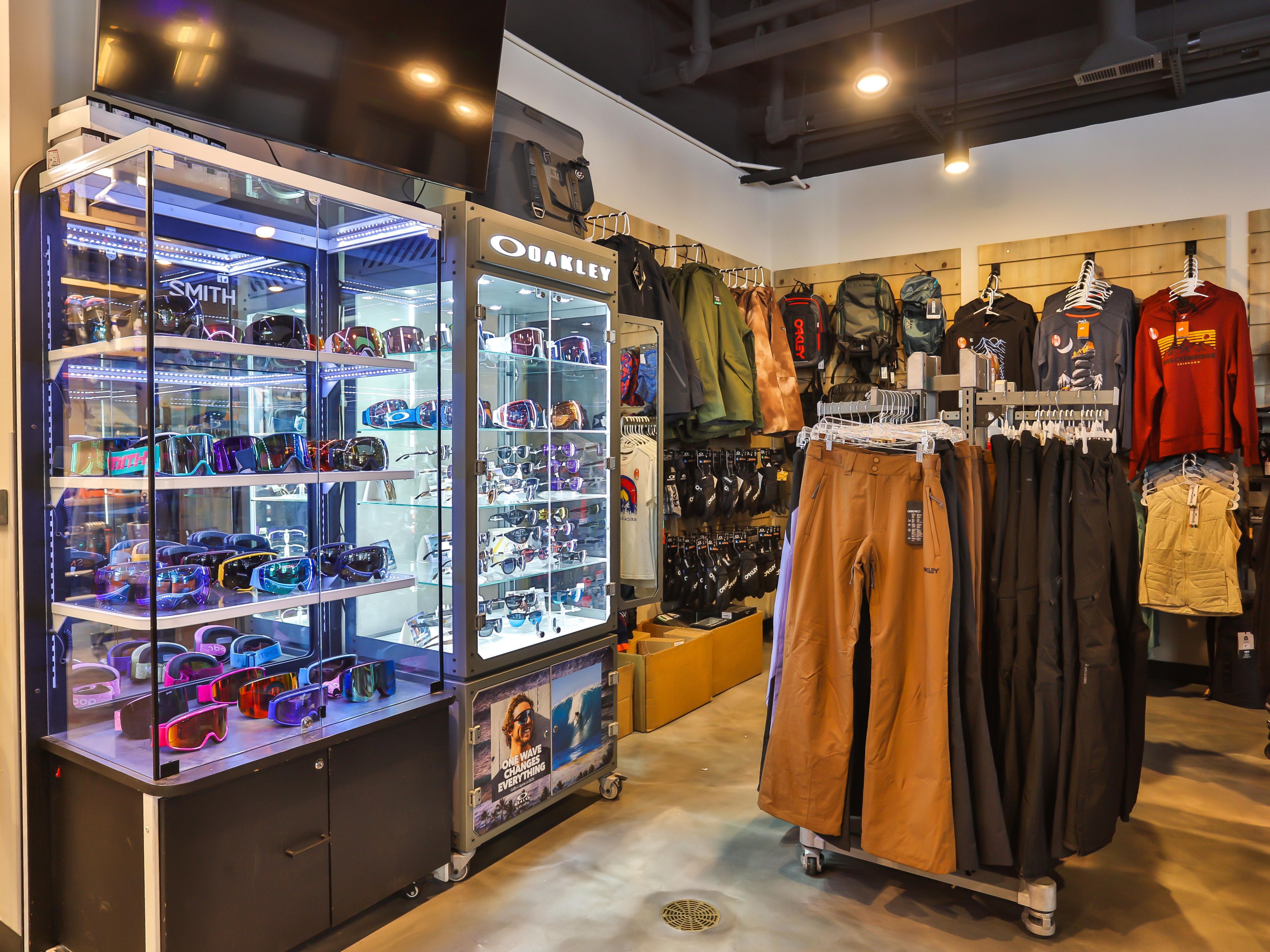 Last minute gear needs at our on-site ski shop
