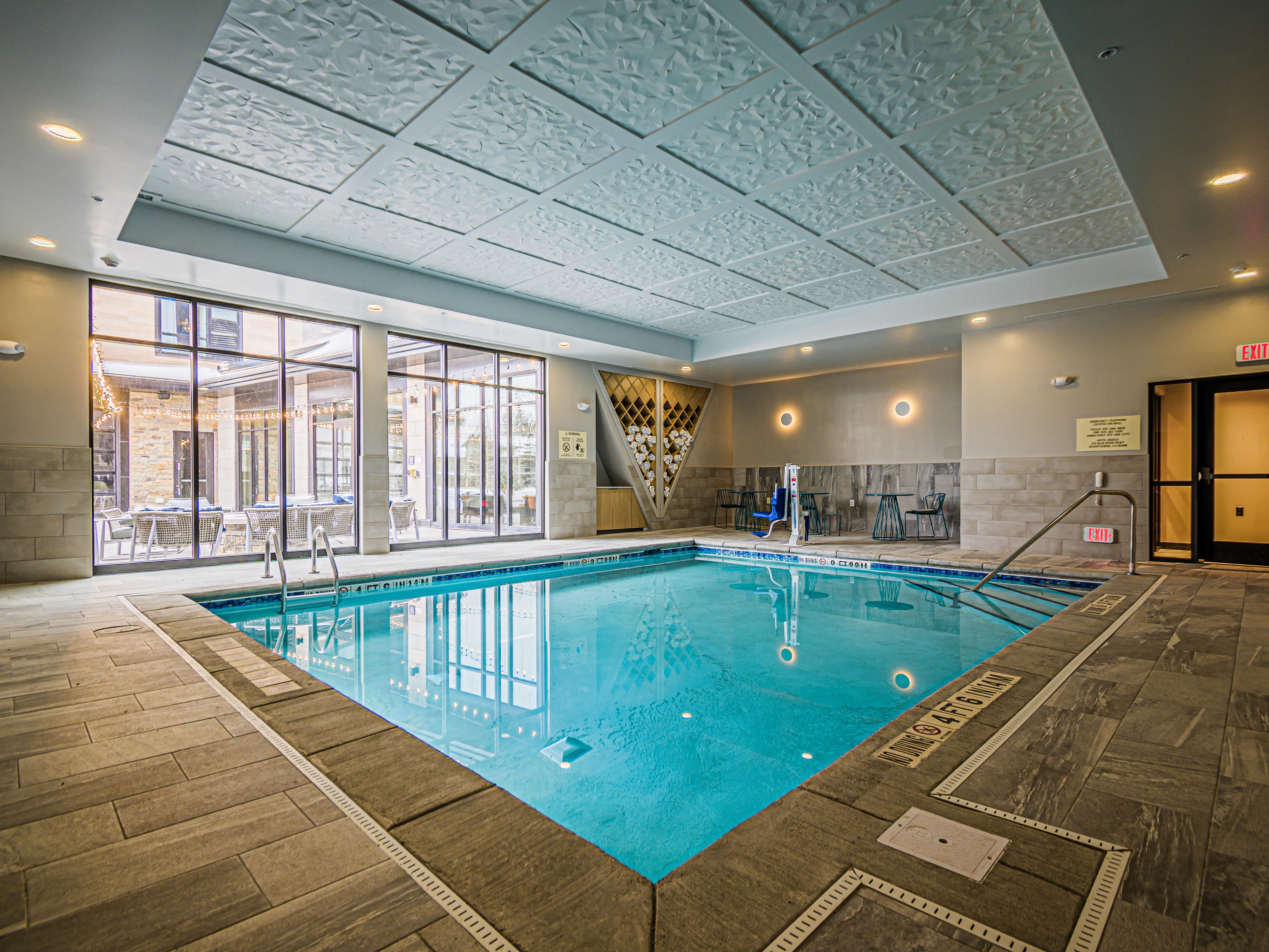 Our Indoor Heated Pool Will Warm You Up After Mountain Adventures