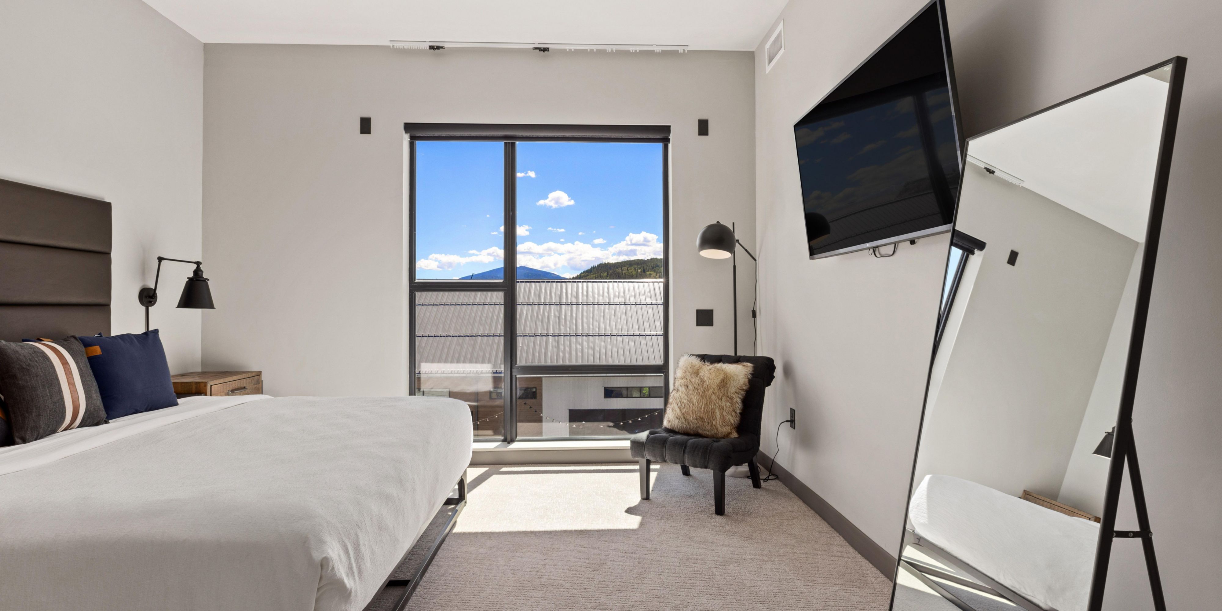 Modern room near Frisco Historic Park and Summit County trails