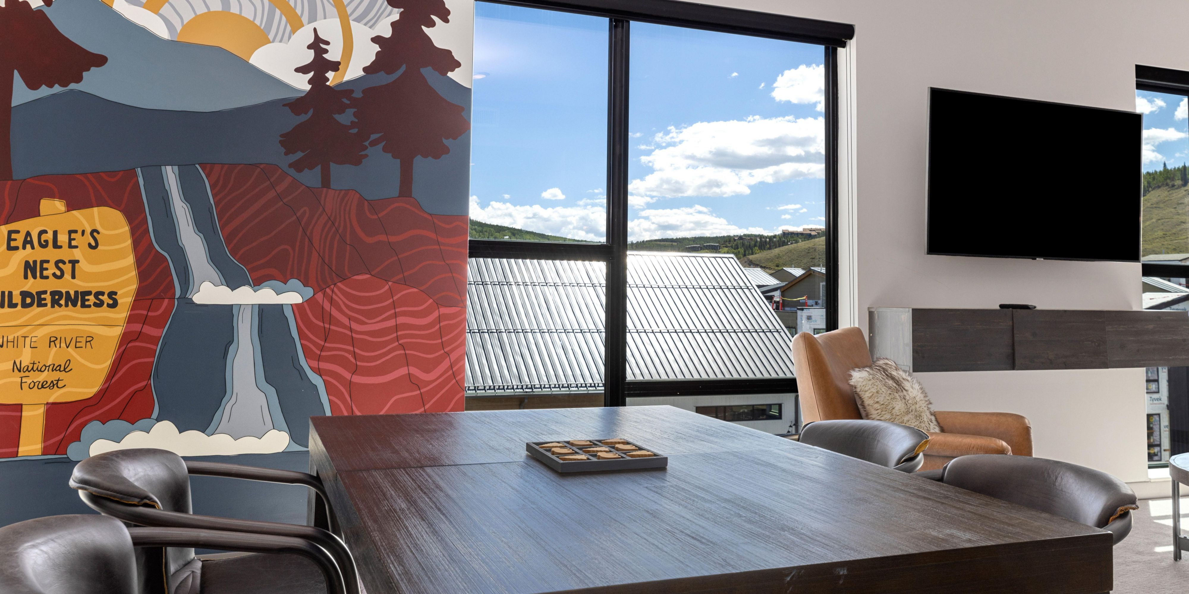 Modern Colorado mountain room perfect for outdoor adventures